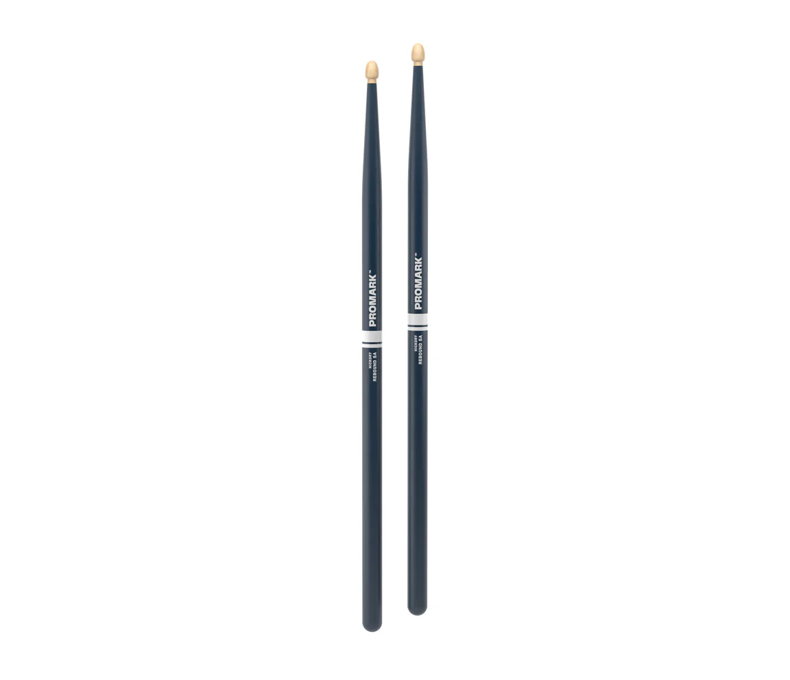 ProMark Rebound 5A Painted Blue Hickory Drumstick, Acorn Wood Tip - Image 3