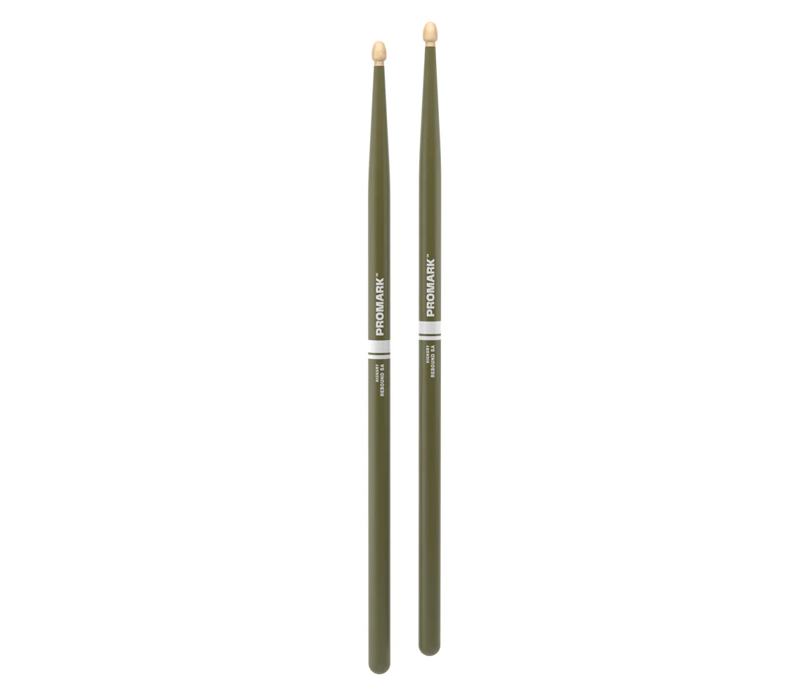 ProMark Rebound 5A Painted Green Hickory Drumstick, Acorn Wood Tip - Image 3