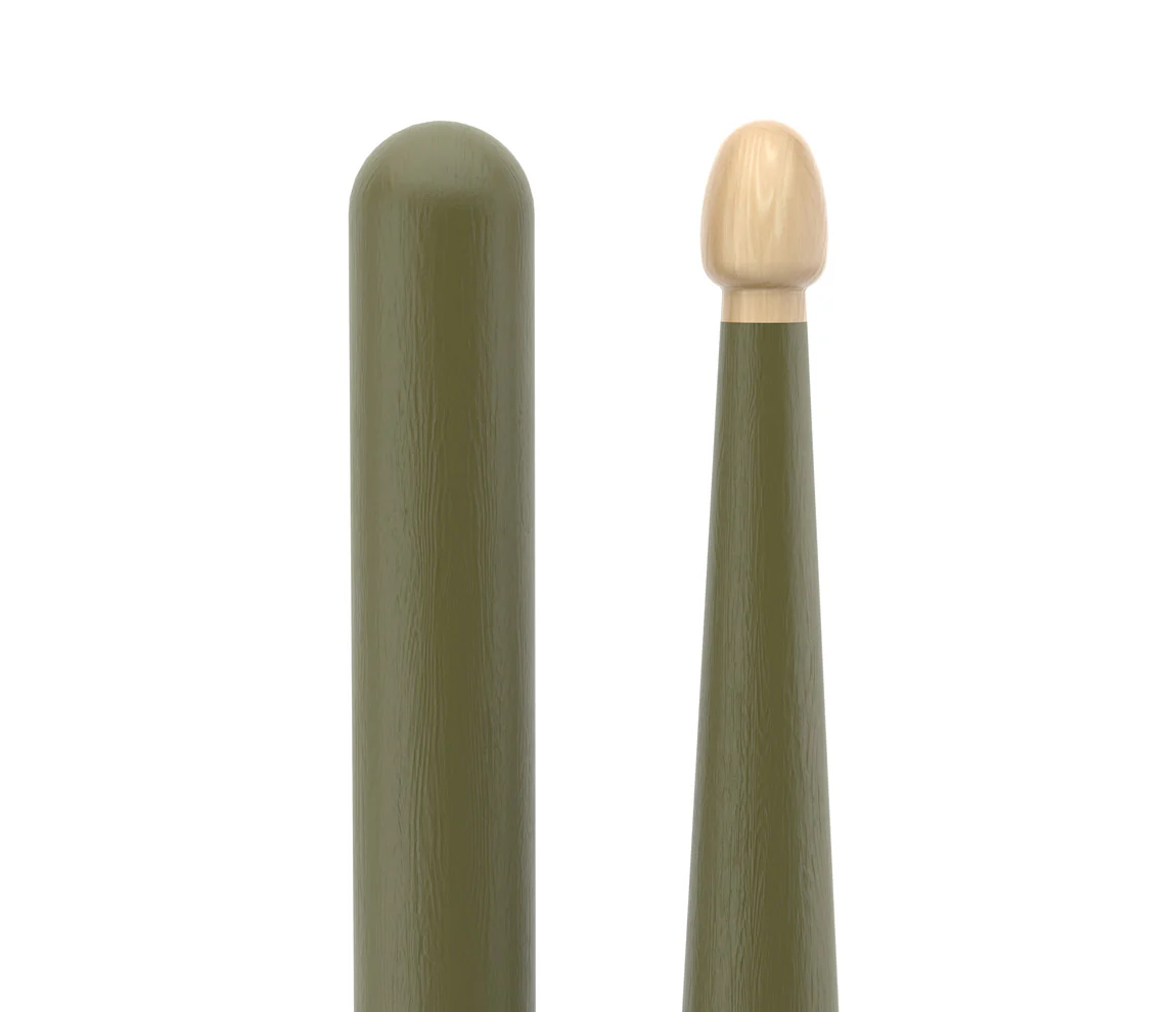 ProMark Rebound 5A Painted Green Hickory Drumstick, Acorn Wood Tip - Image 4