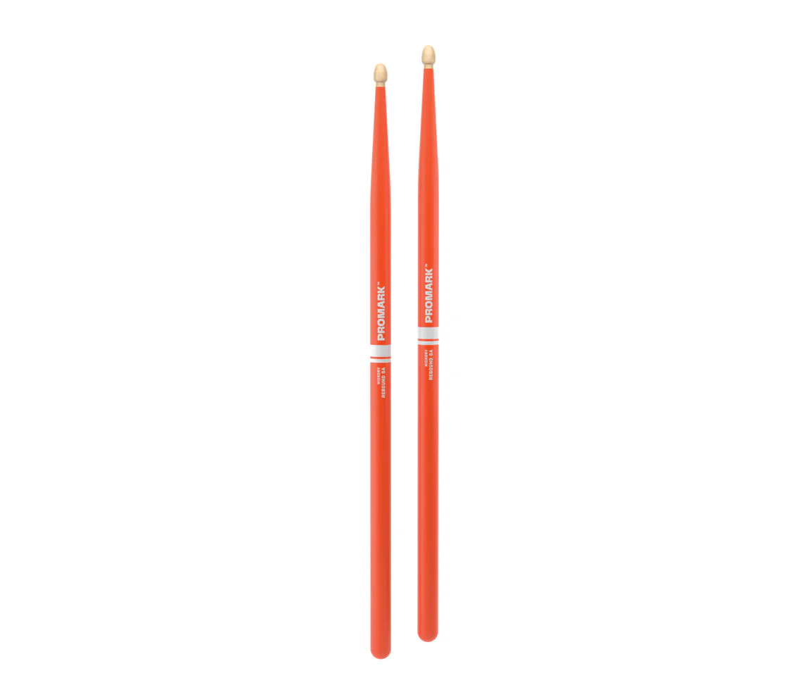 ProMark Rebound 5A Painted Orange Hickory Drumstick, Acorn Wood Tip - Image 3