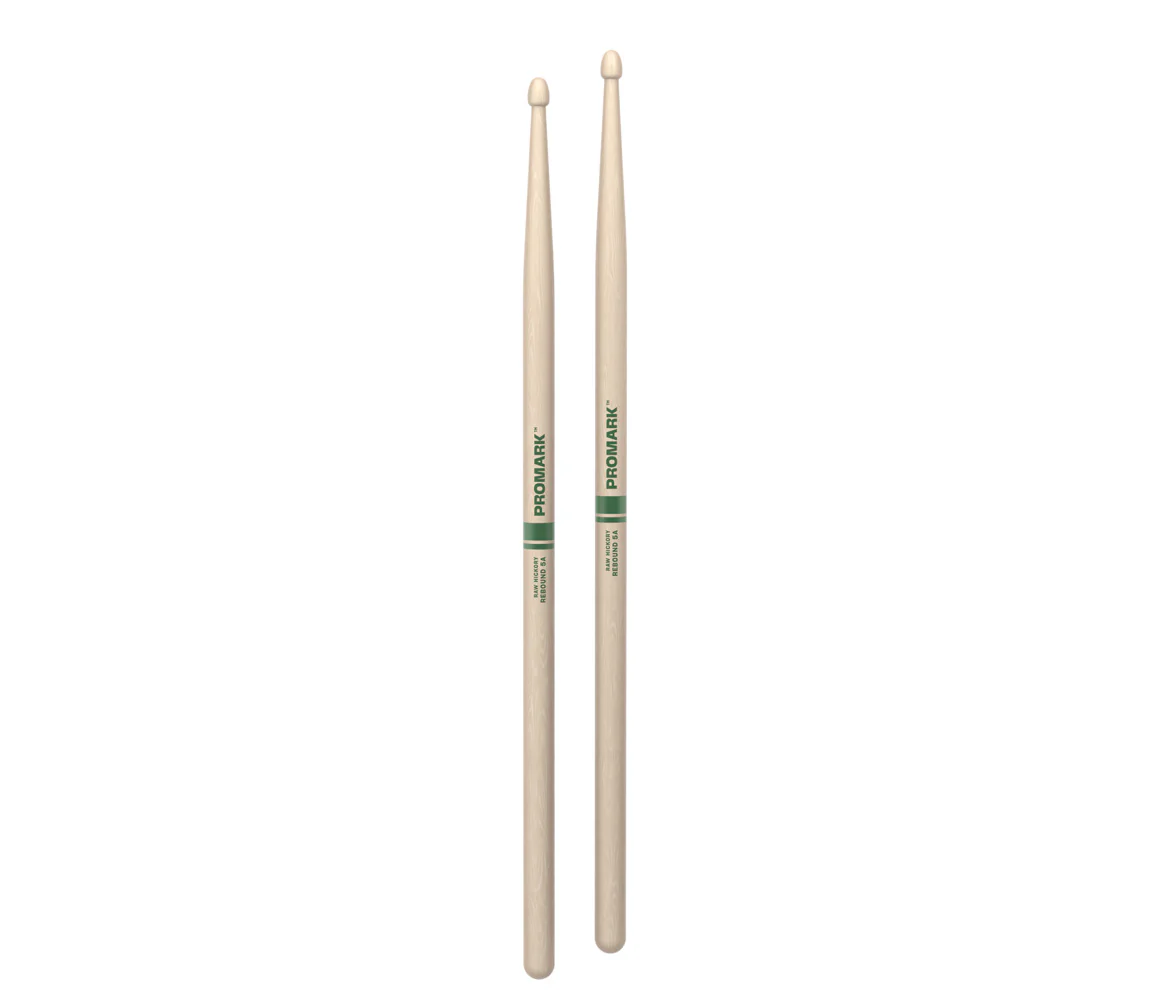 ProMark Rebound 5A Raw Hickory Drumstick, Acorn Wood Tip - Image 3