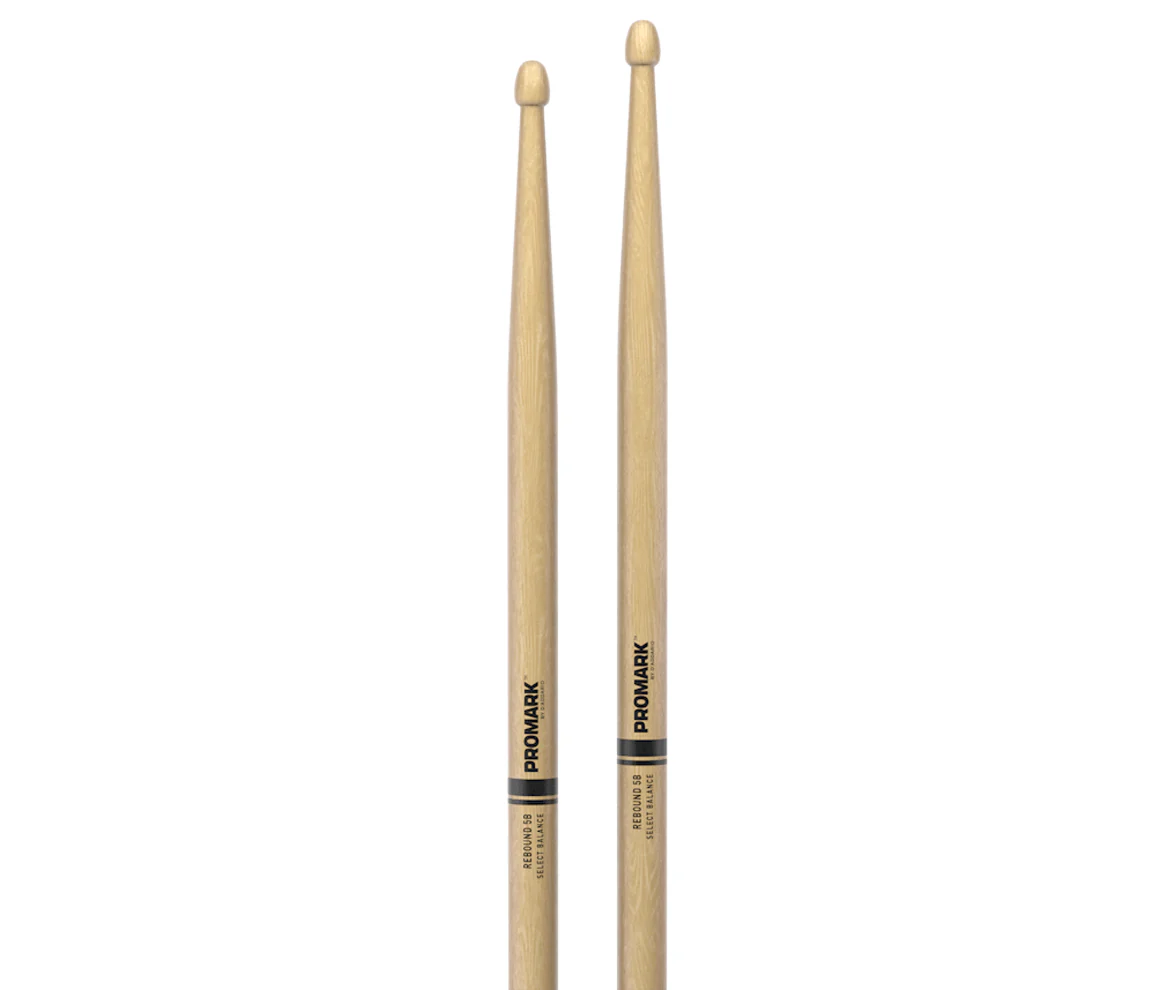 Promark Rebound 5B Hickory Acorn Wood Tip Drumsticks - Image 2