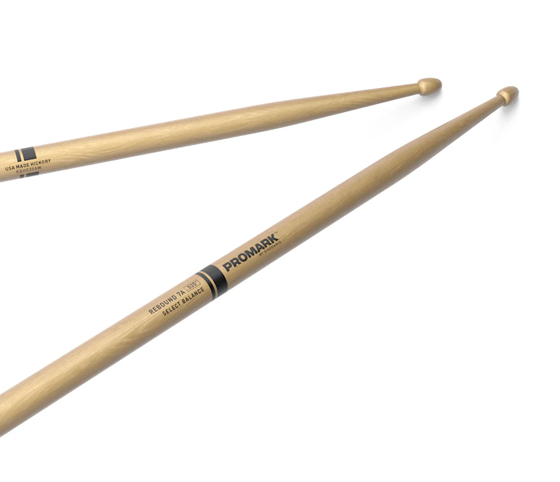 Promark Rebound 7A Hickory Acorn Wood Tip Drumsticks - Image 5