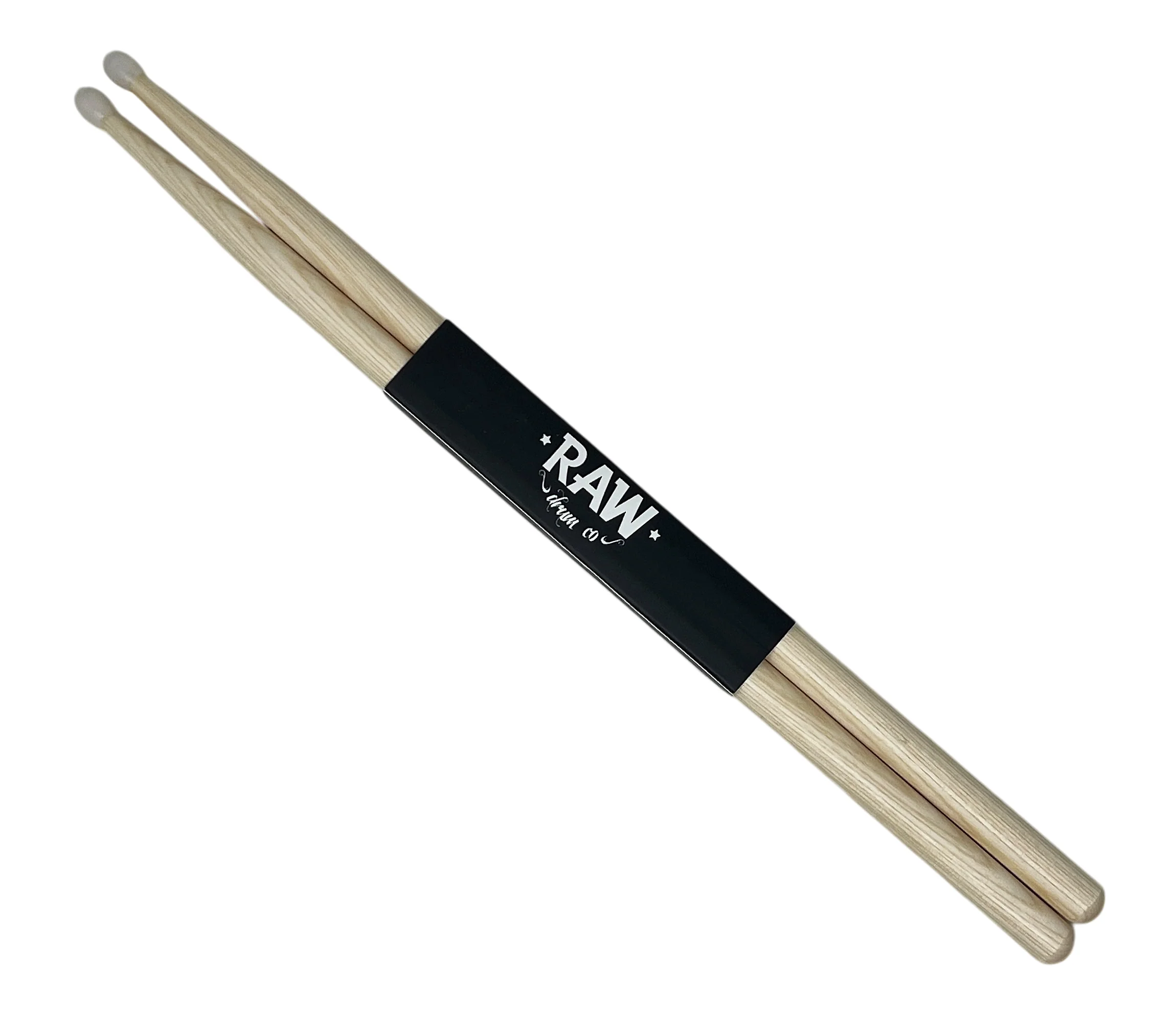 RAW Hickory Classic 7A Nylon Tip Drumsticks - 6 PACK - Image 3