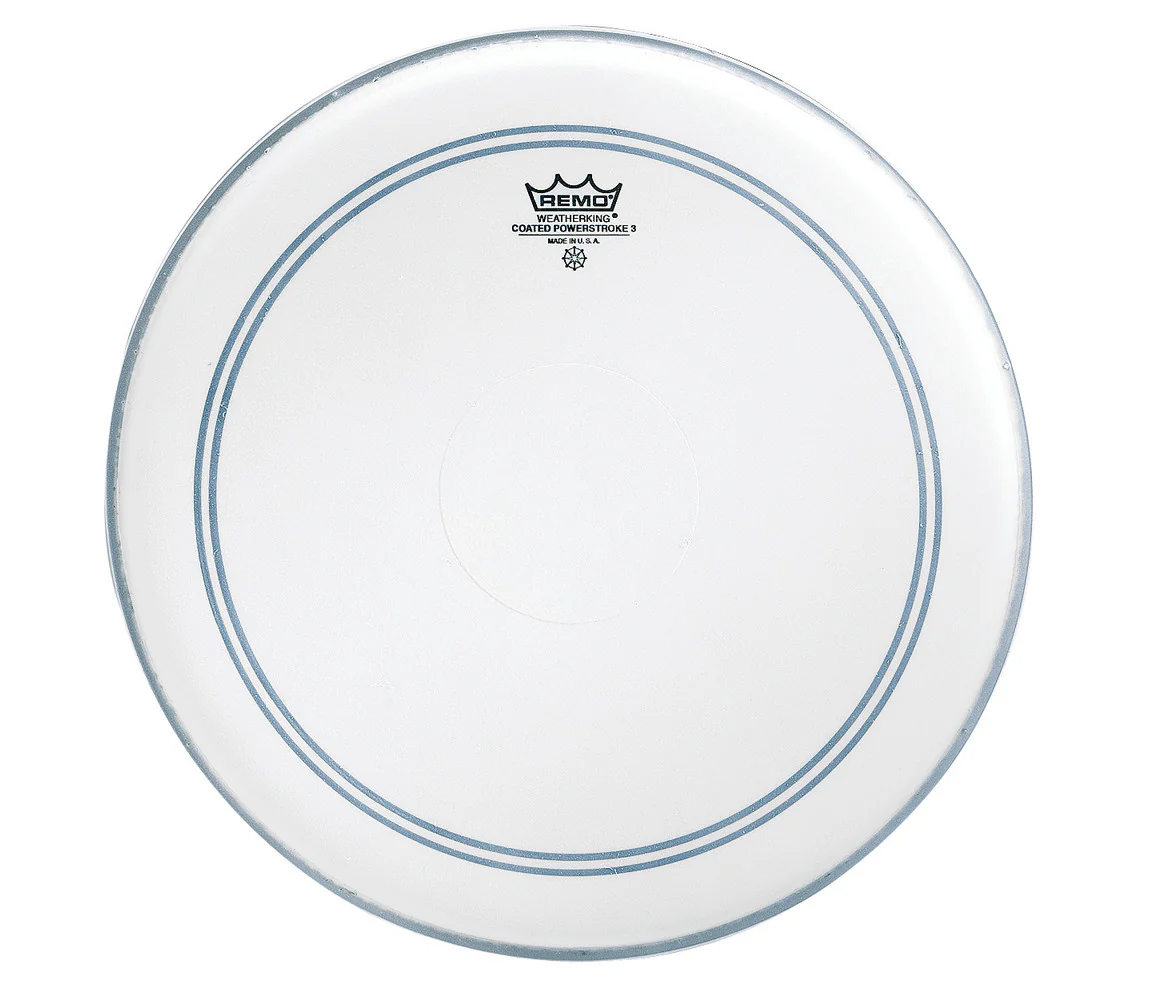 Remo Powerstroke 3 22" Bass Drum Head With White Falam Patch
