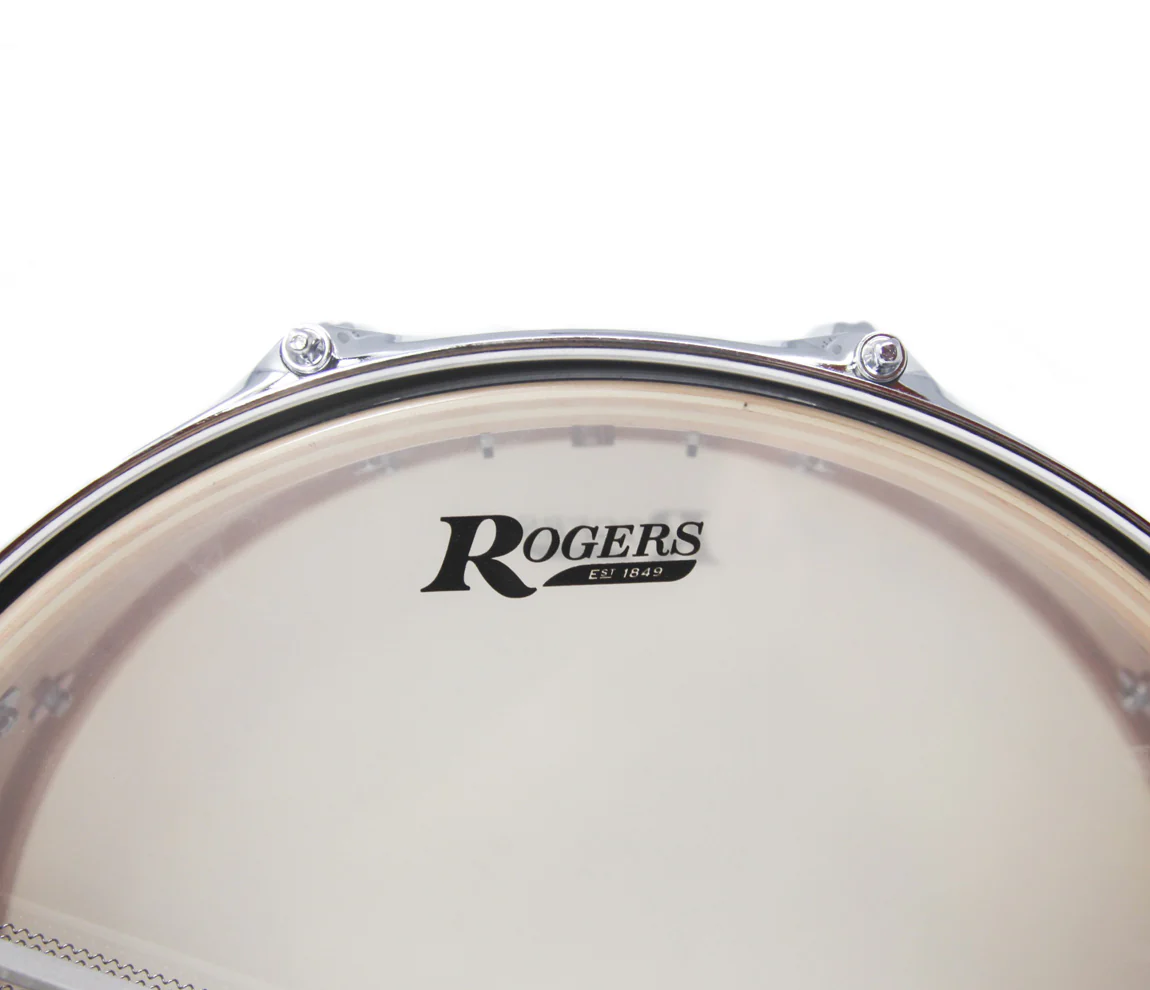 Rogers 14" x 5" Dyna-Sonic Beavertail Lugs Snare Drum - Black Diamond Pearl - Image 11