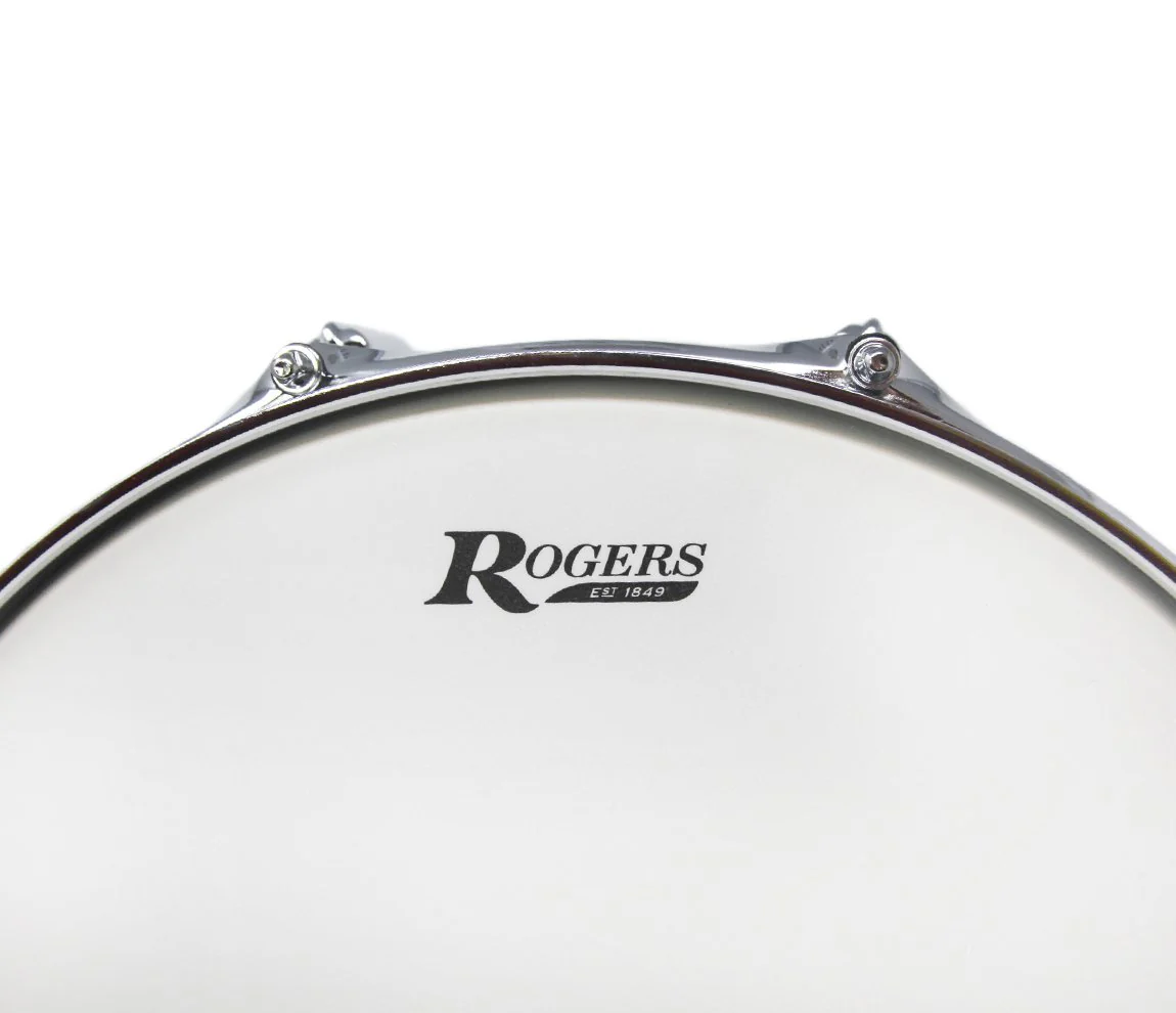 Rogers 14" x 5" Dyna-Sonic Beavertail Lugs Snare Drum - White Marine Pearl - Image 13