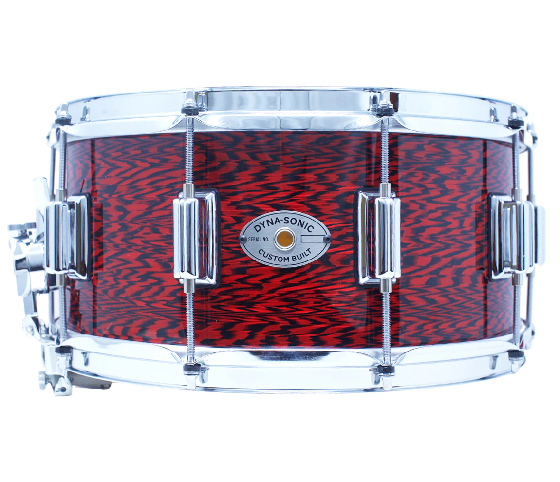 Rogers 14" x 6.5" Dyna-Sonic Beavertail Lugs Snare Drum - Red Onyx - Image 4