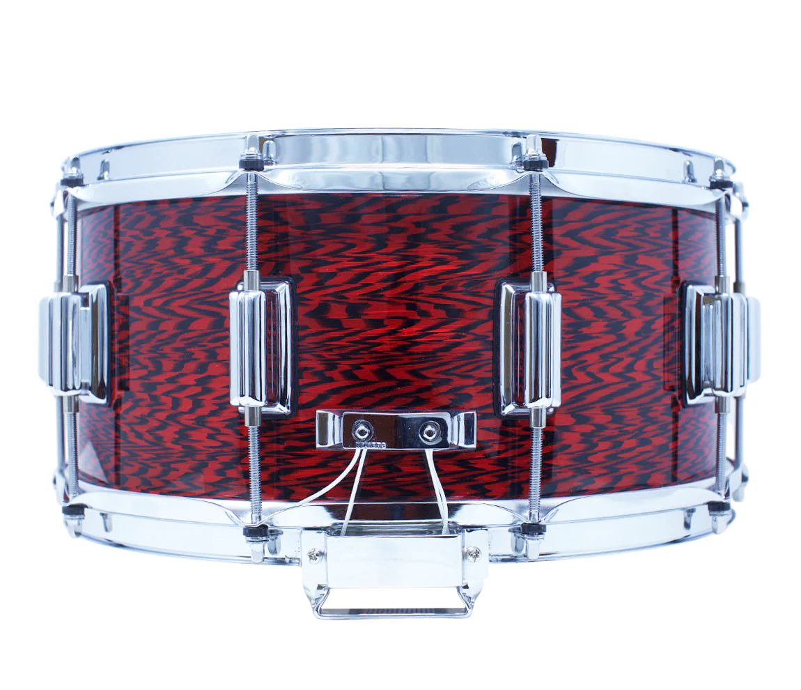 Rogers 14" x 6.5" Dyna-Sonic Beavertail Lugs Snare Drum - Red Onyx - Image 5