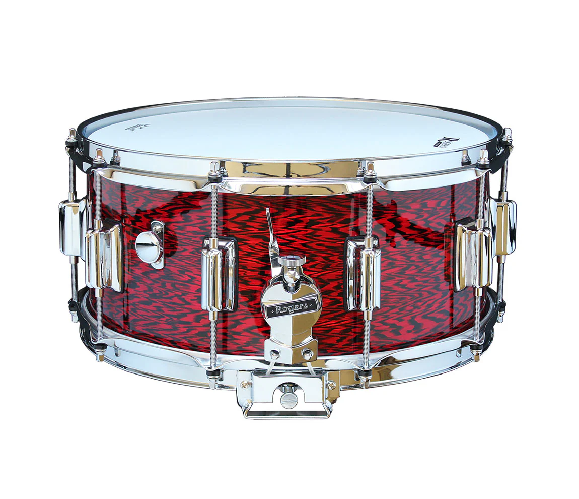 Rogers 14" x 6.5" Dyna-Sonic Beavertail Lugs Snare Drum - Red Onyx - Image 7