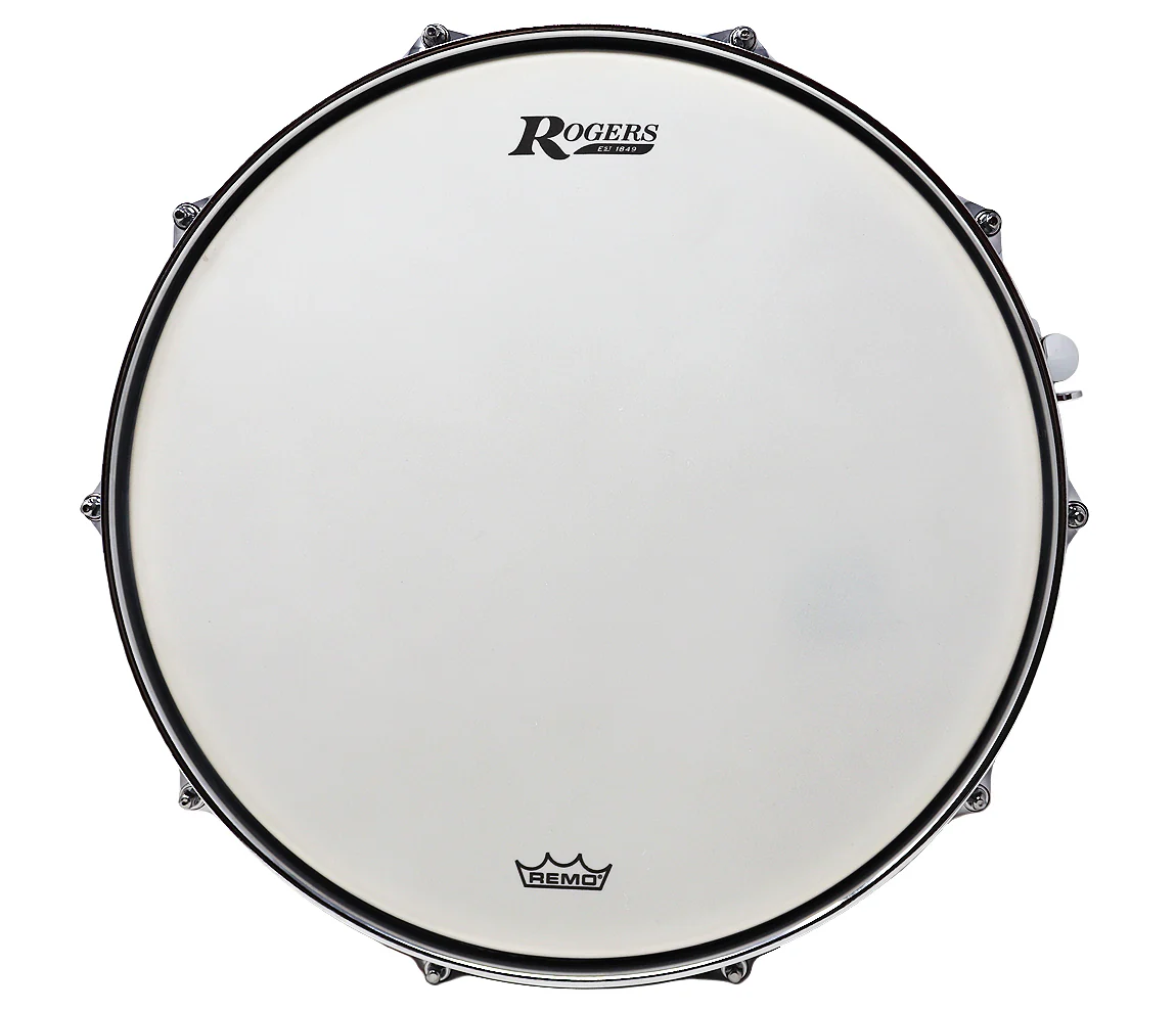 Rogers Dyna-Sonic Beavertail Lugs Blue Sparkle Lacquer 14" x 5" Wood Shell Snare Drum - Image 6