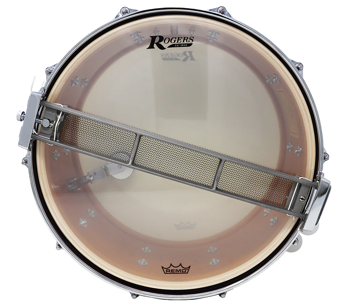 Rogers Dyna-Sonic Beavertail Lugs Blue Sparkle Lacquer 14" x 5" Wood Shell Snare Drum - Image 9