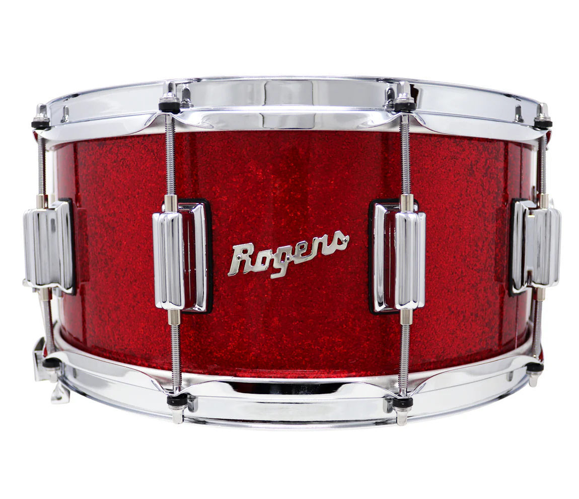 Rogers Dyna-Sonic Beavertail Lugs Red Sparkle 14" x 6.5" Snare Drum