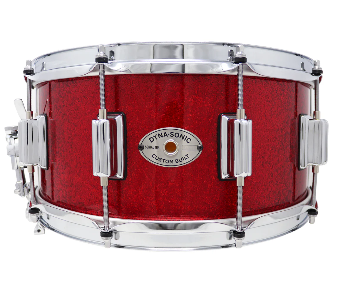 Rogers Dyna-Sonic Beavertail Lugs Red Sparkle 14" x 6.5" Snare Drum - Image 4