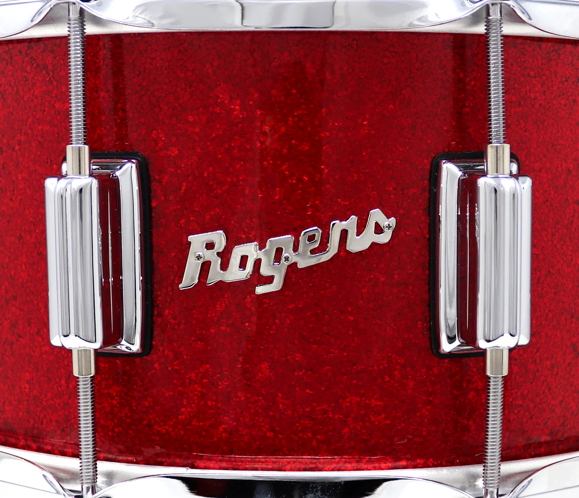 Rogers Dyna-Sonic Beavertail Lugs Red Sparkle 14" x 6.5" Snare Drum - Image 9
