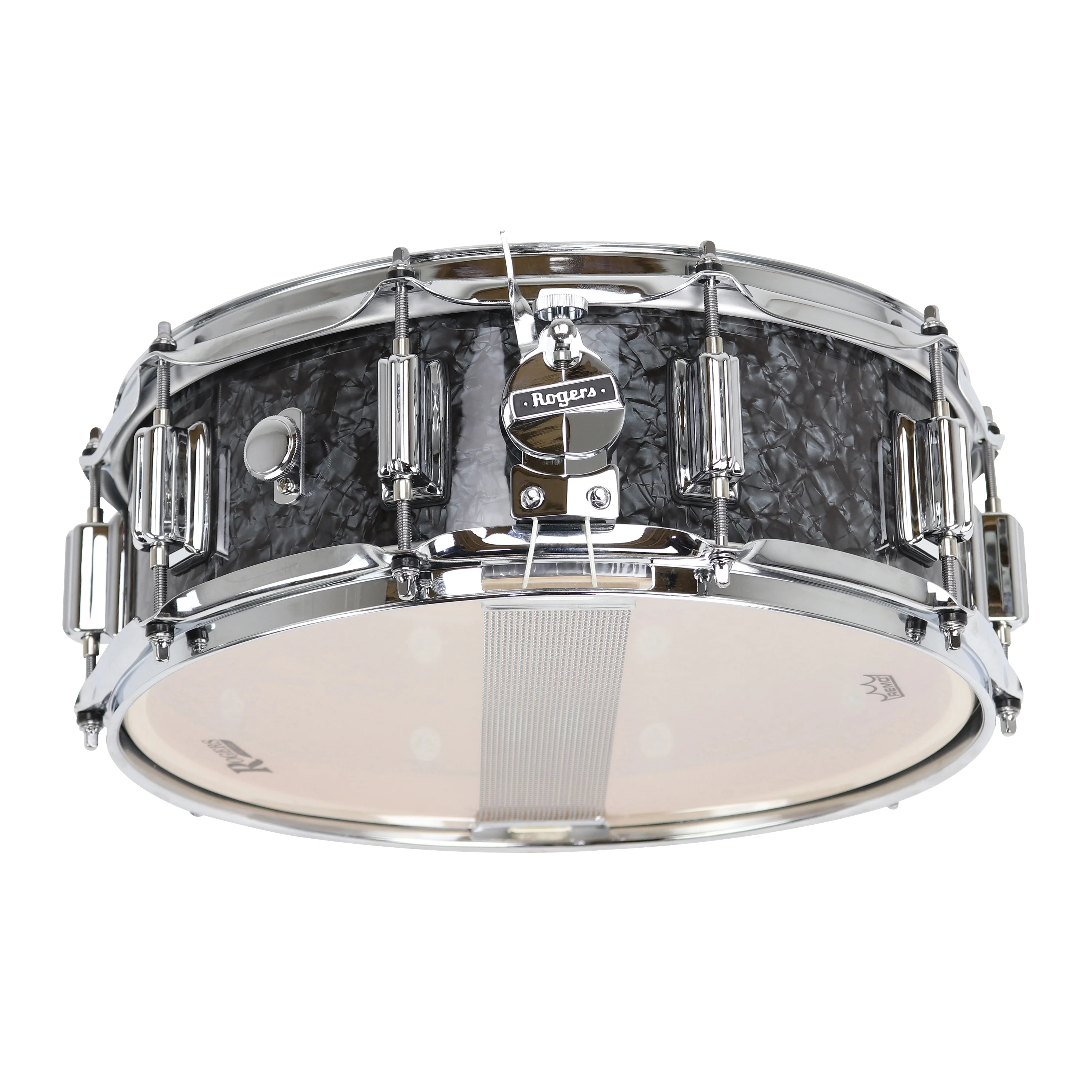Rogers SuperTen 14" x 5" Wood Shell Snare Drum in Black Pearl - Image 2