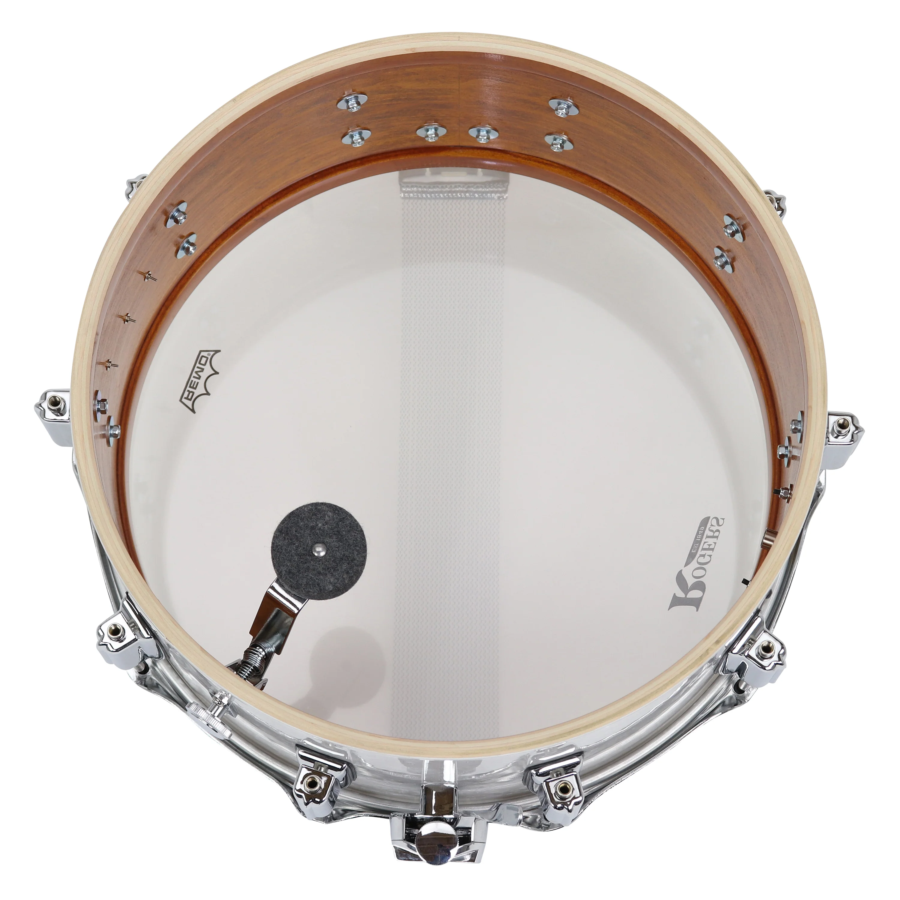 Rogers SuperTen 14" x 6.5" Wood Shell Snare Drum in Red Onyx - Image 3