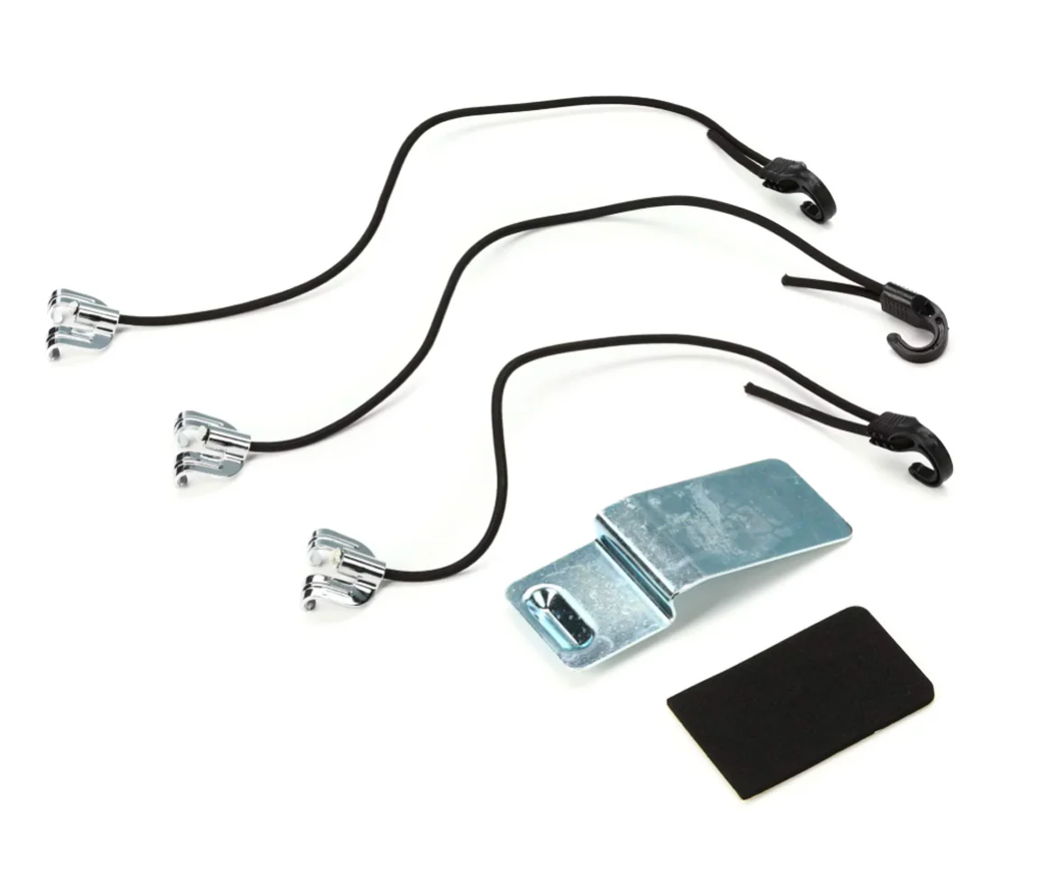 RTOM Black Hole Conversion Pack Pedal Plate w/Bungees for 16in Bass Drum