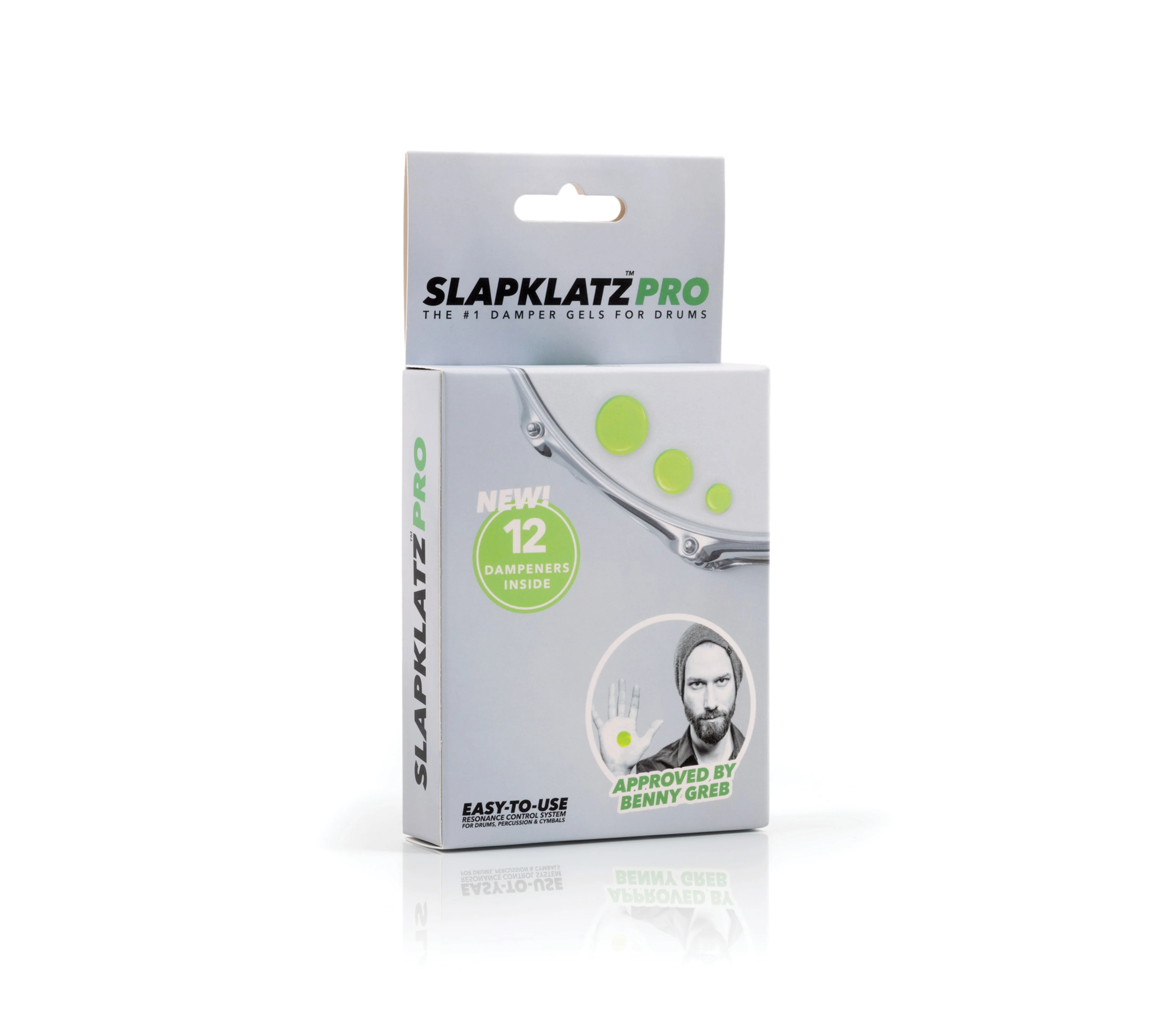 Slapklatz Pro Pack Drum Dampener Pack of 12 - Green - Image 4