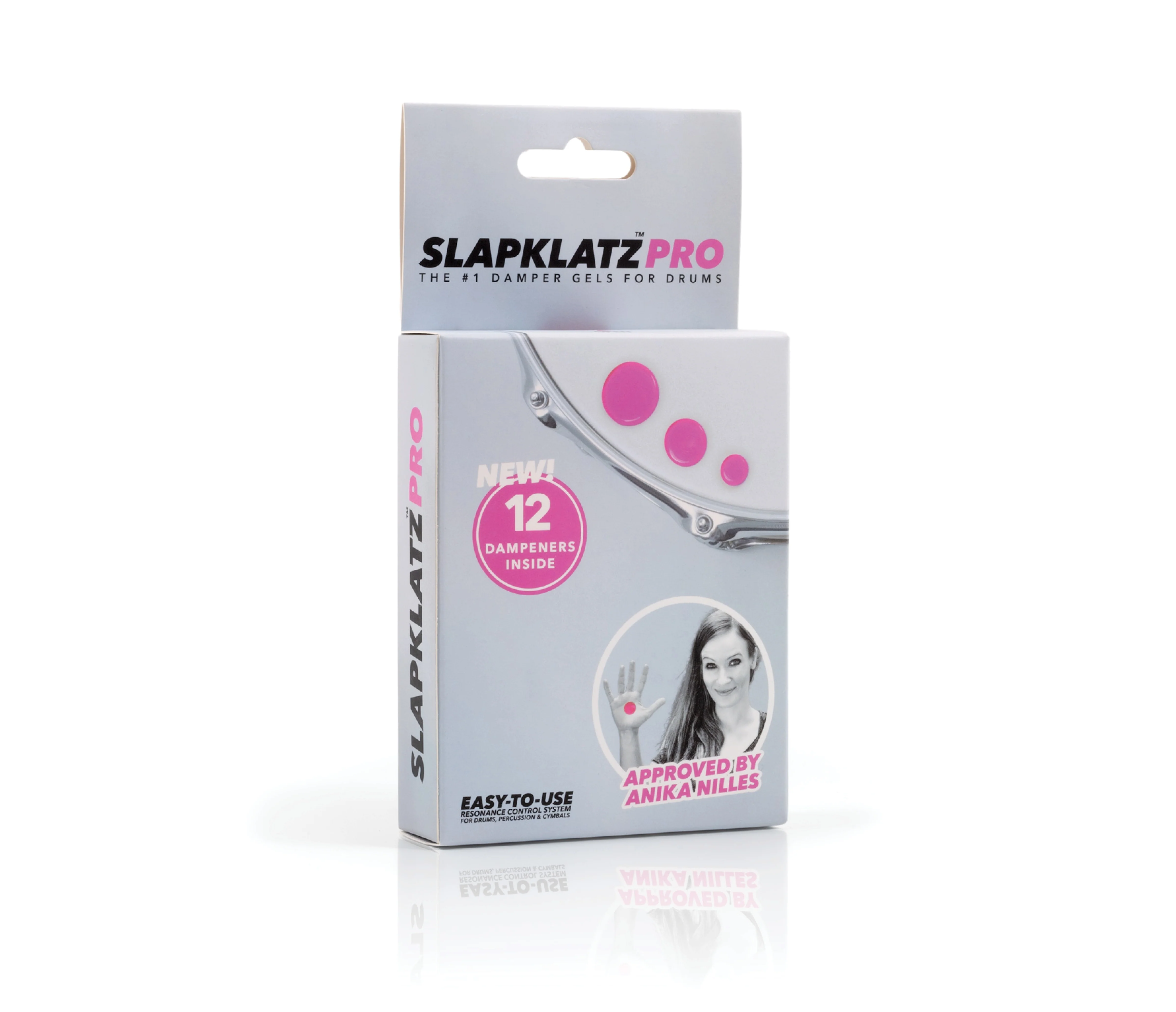 Slapklatz Pro Pack Drum Dampener Pack of 12 - Pink - Image 4