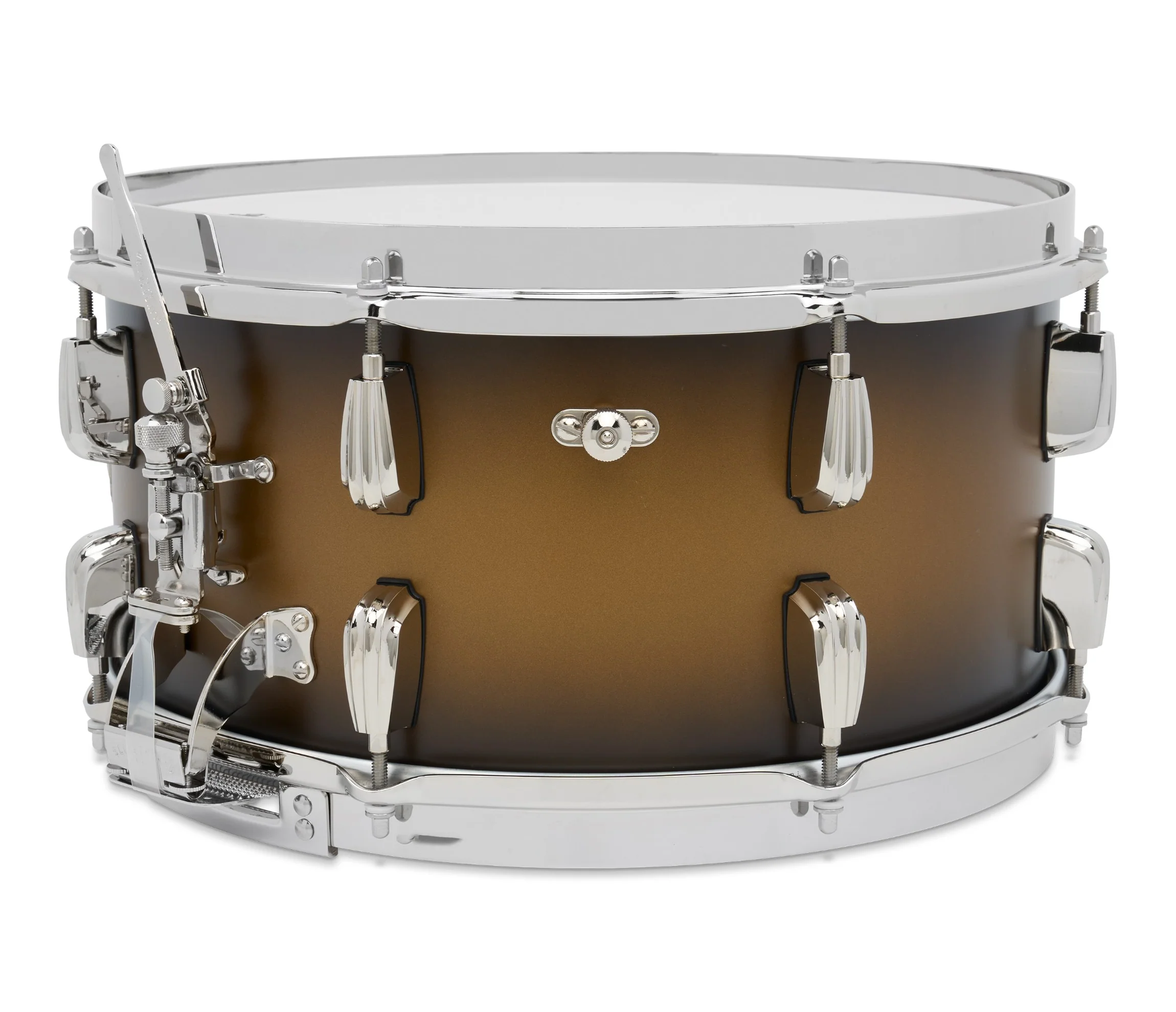 Slingerland Radio King 14" x 7" Snare Drum In Black and Gold Lacquer - Image 3