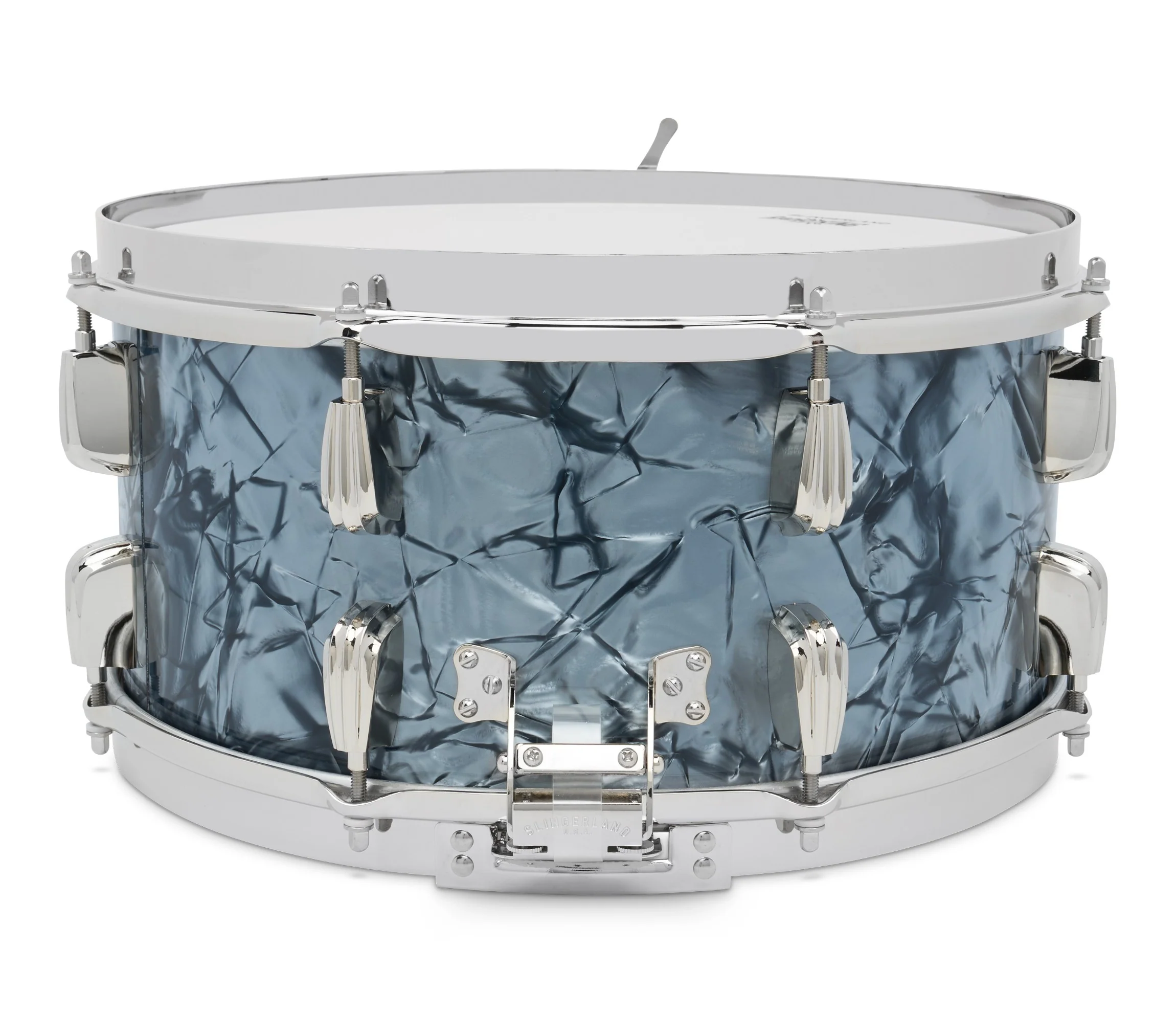 Slingerland Radio King 14" x 7" Snare Drum In Black Diamond Pearl - Image 4