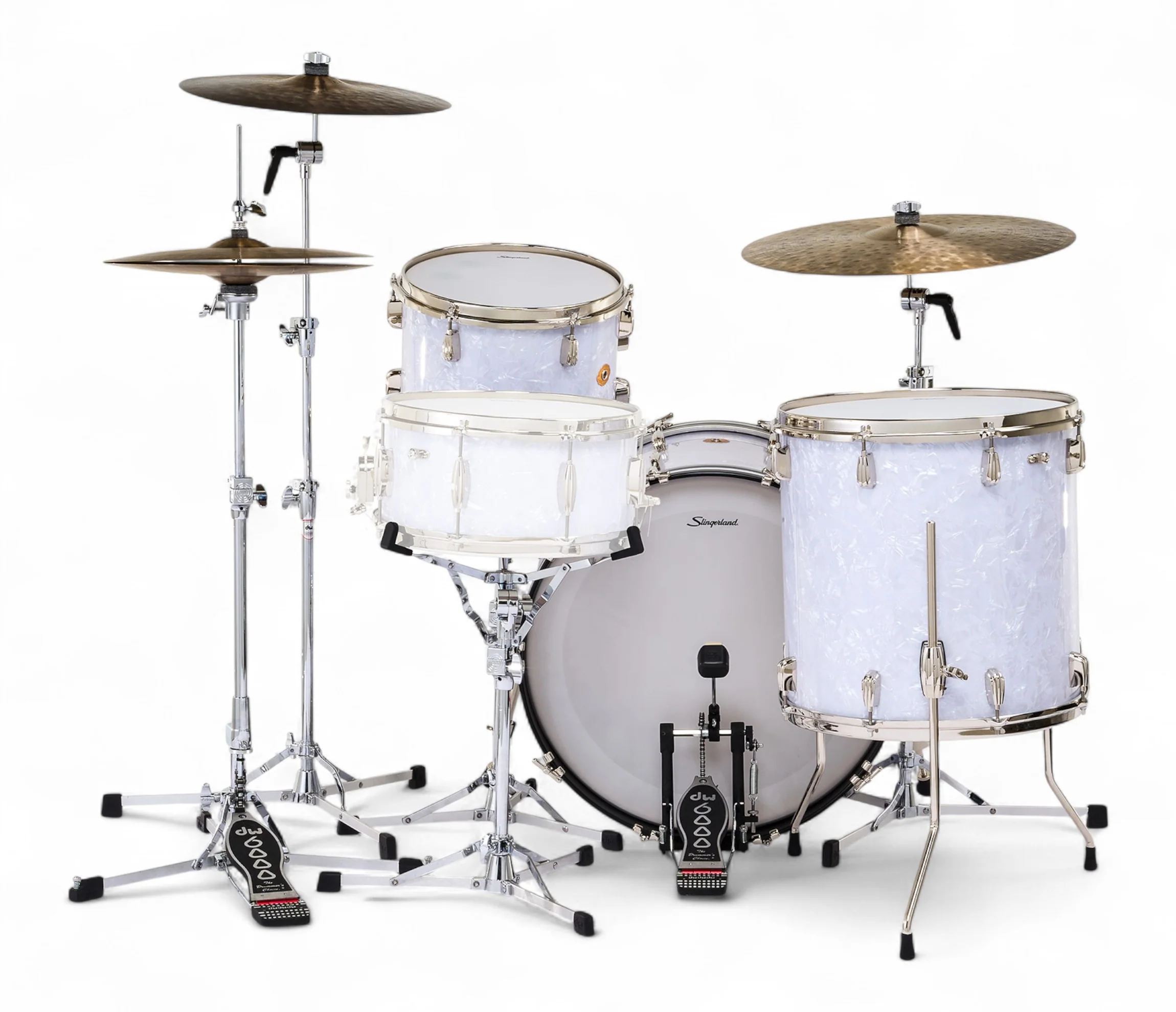Slingerland Radio King 22" 3-Piece Shell Pack in White Marine Pearl 22/13/16 - Image 15