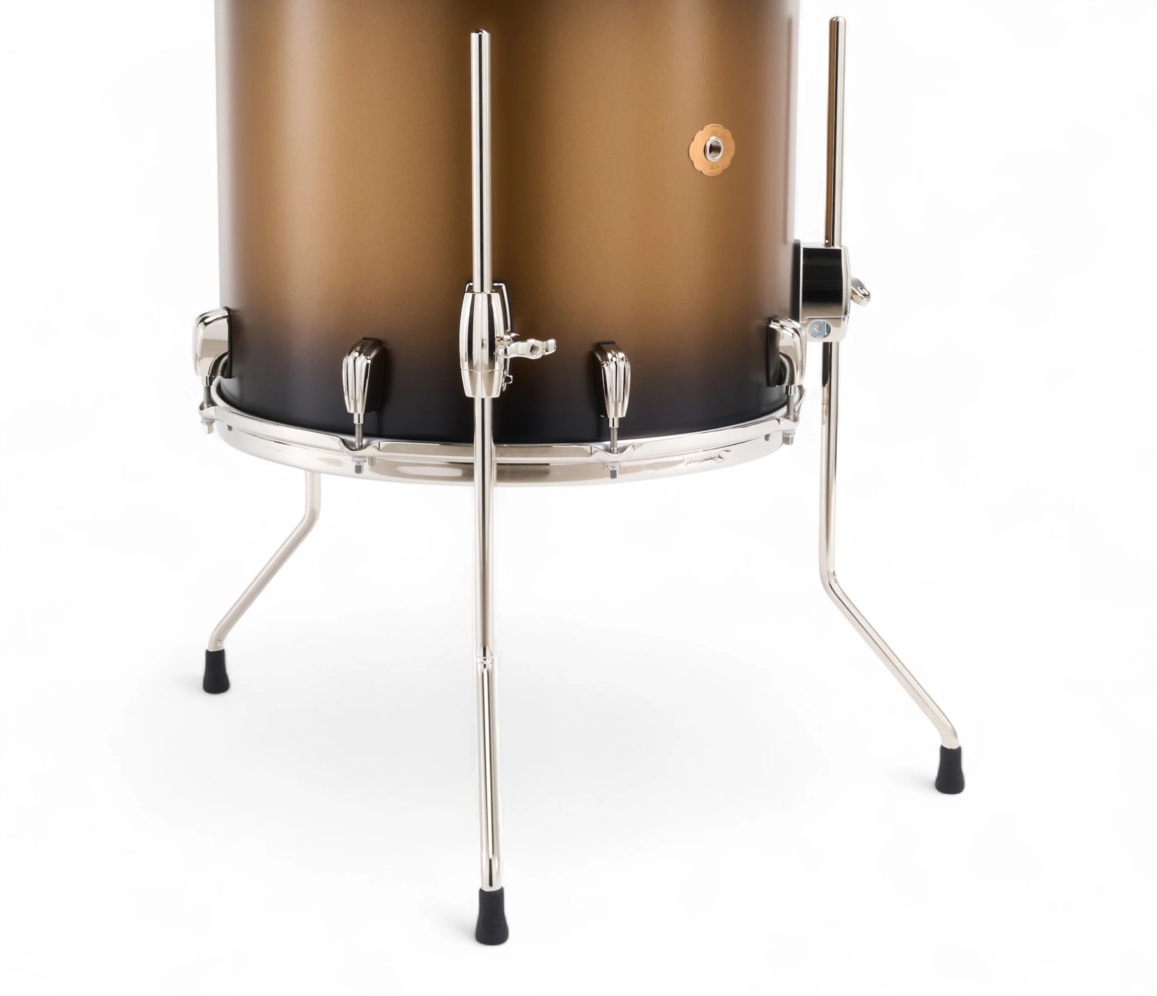 Slingerland Radio King 22" 4-Piece Shell Pack w/ Snare in Black & Gold Lacquer 22/13/16/6.5sn - Image 5