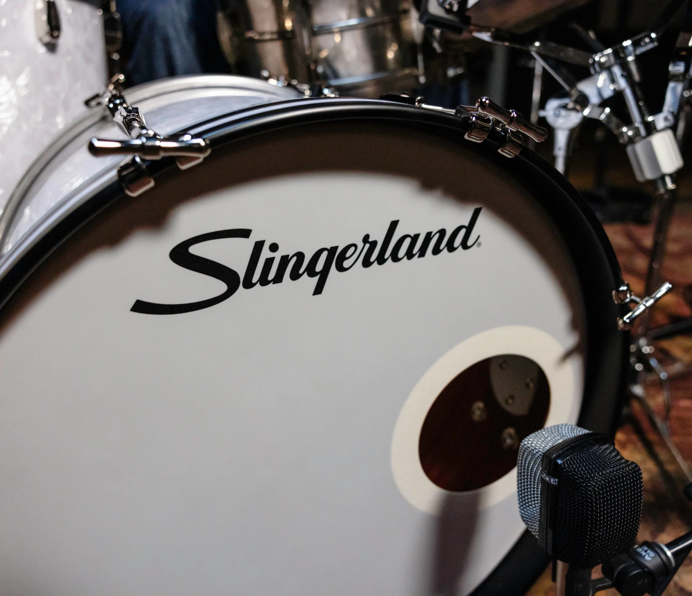 Slingerland Radio King 22" 3-Piece Shell Pack in White Marine Pearl 22/13/16 - Image 12
