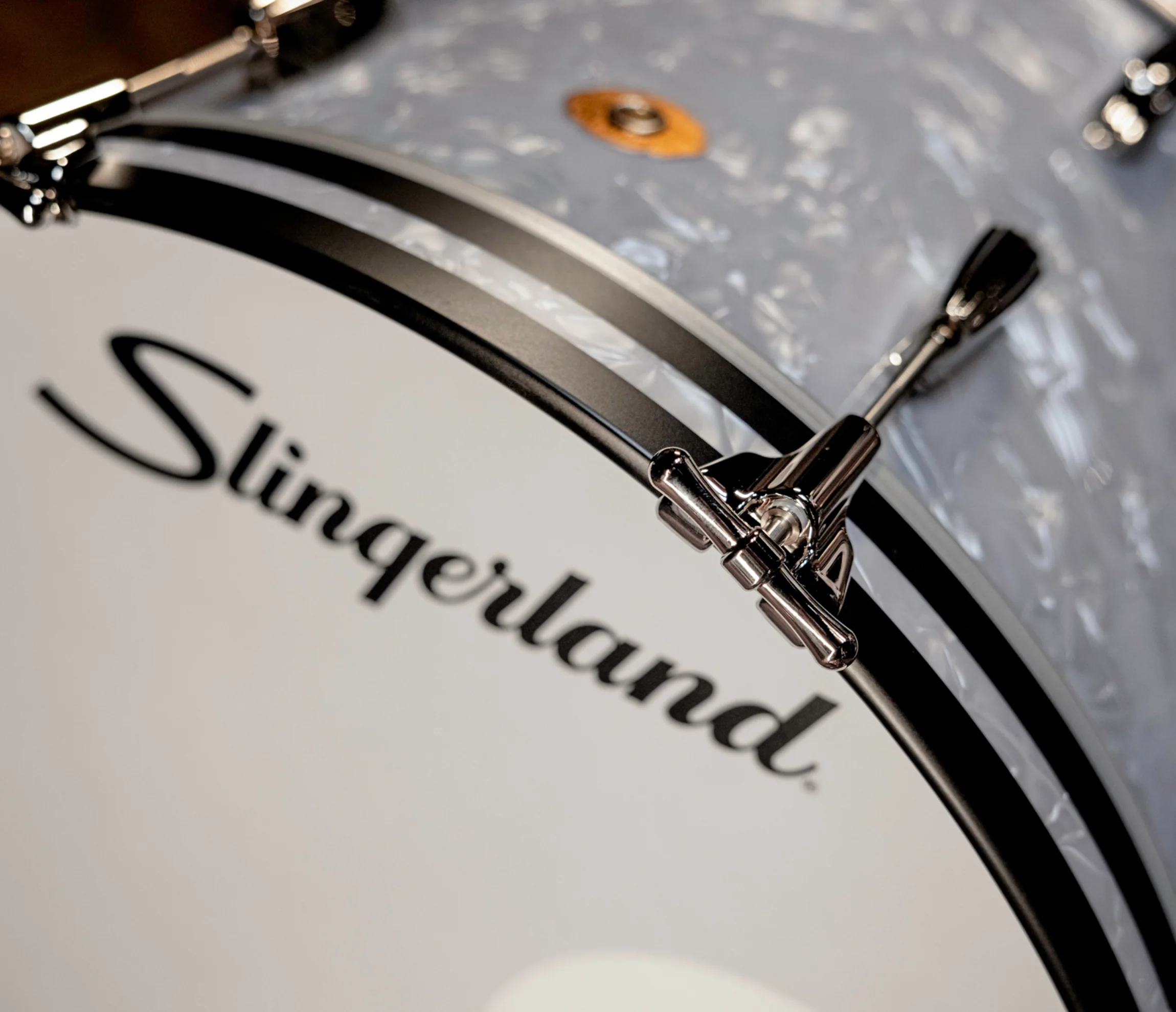 Slingerland Radio King 22" 3-Piece Shell Pack in White Marine Pearl 22/13/16 - Image 13