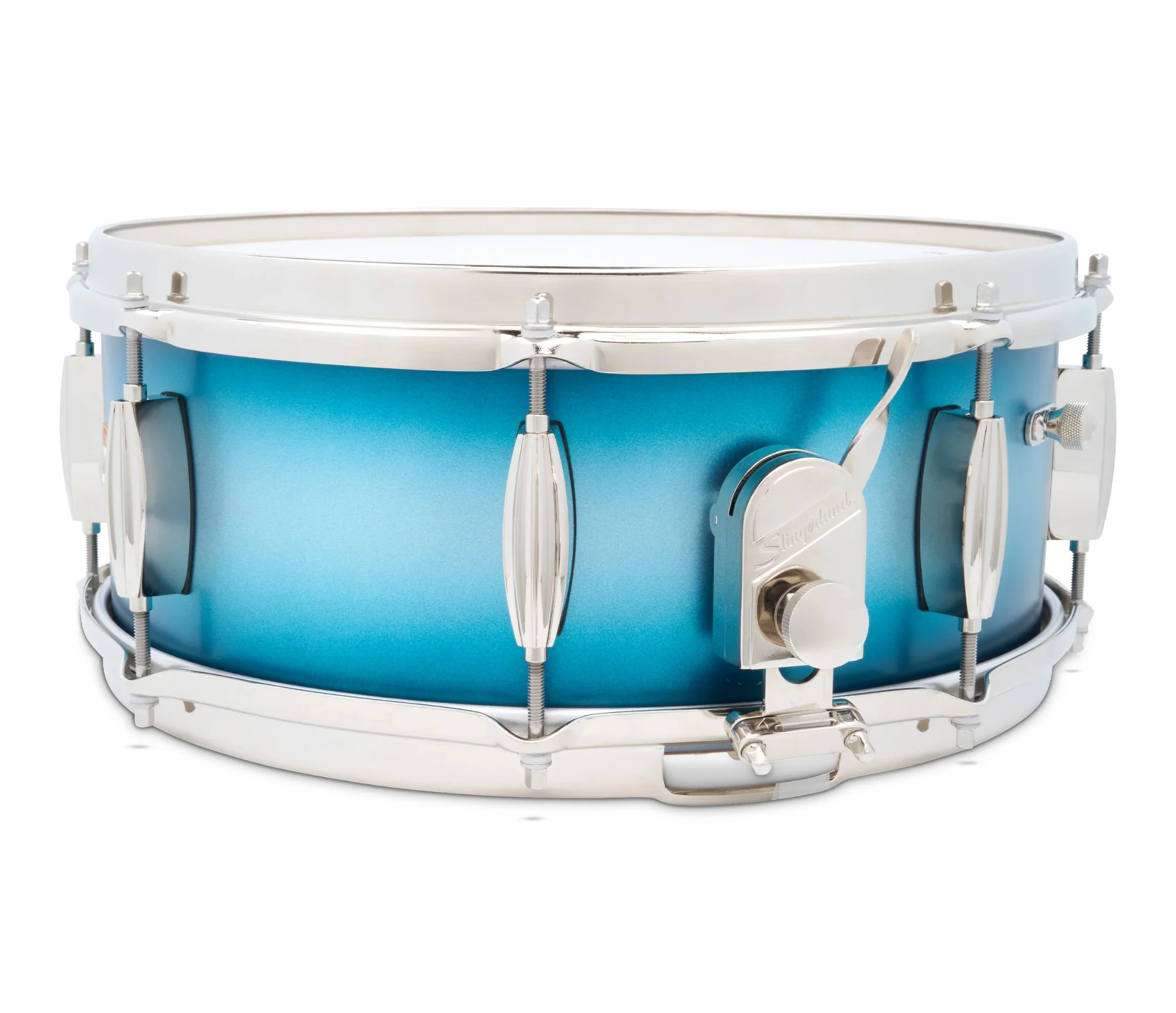 Slingerland Radio King Artist 14" x 5.5" Snare Drum in Blue and Silver Lacquer - Image 2