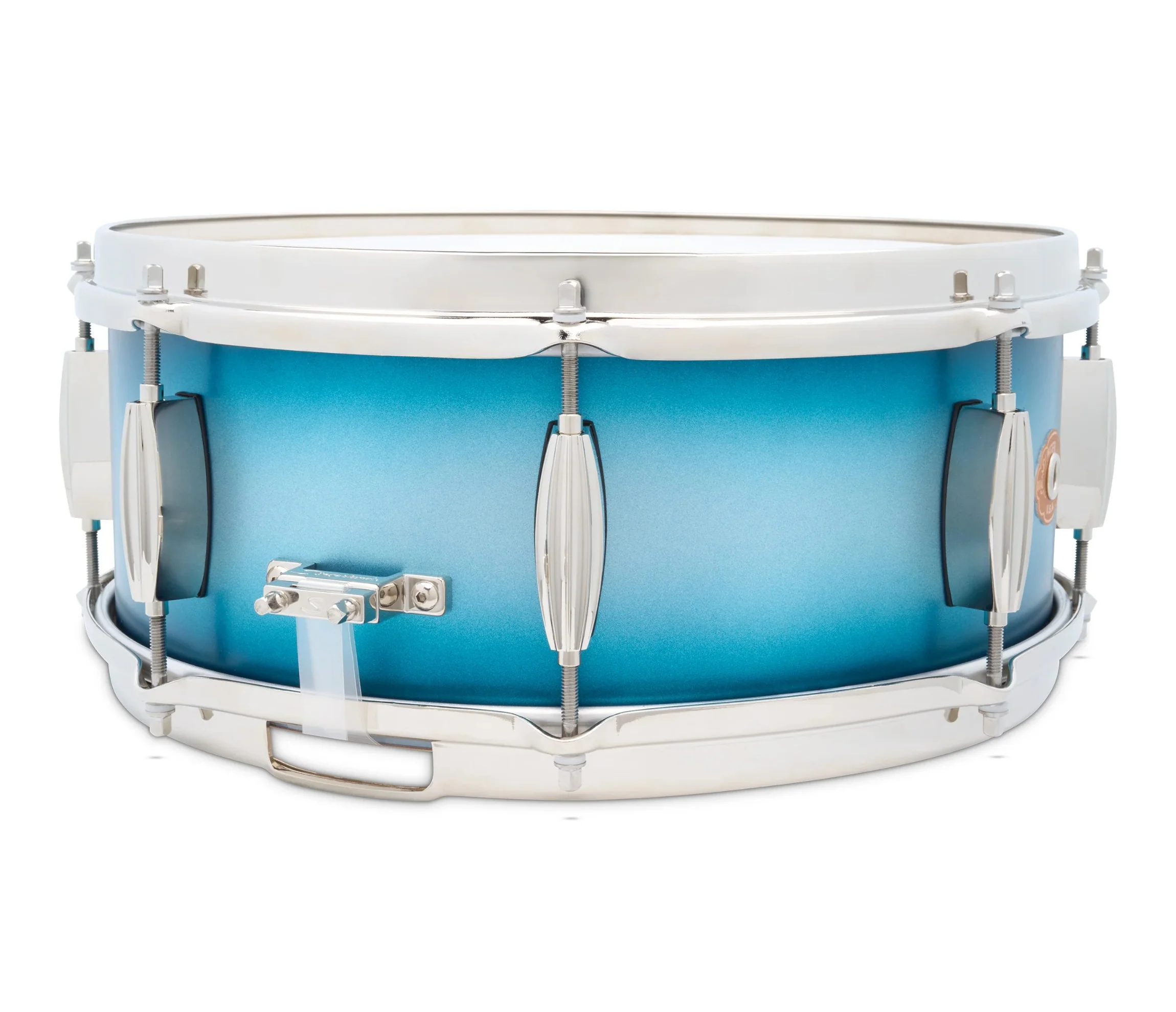 Slingerland Radio King Artist 14" x 5.5" Snare Drum in Blue and Silver Lacquer - Image 3