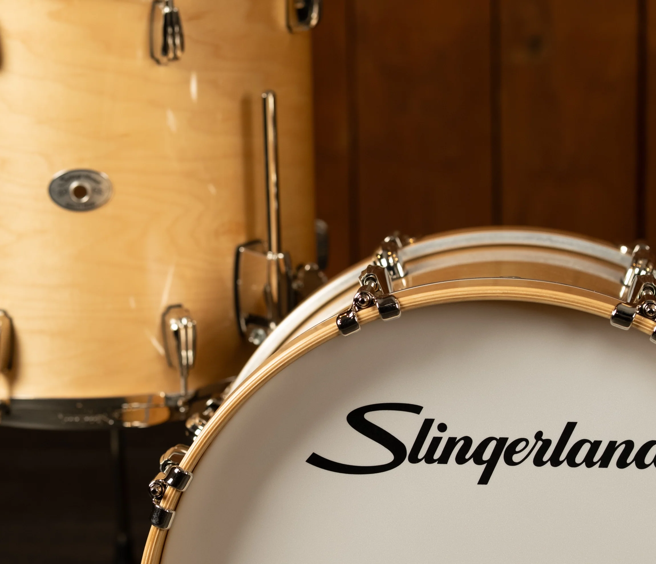 Slingerland Studio King Outfit 18" 3-Piece Shell Pack in Ventura Sand Lacquer - Image 4