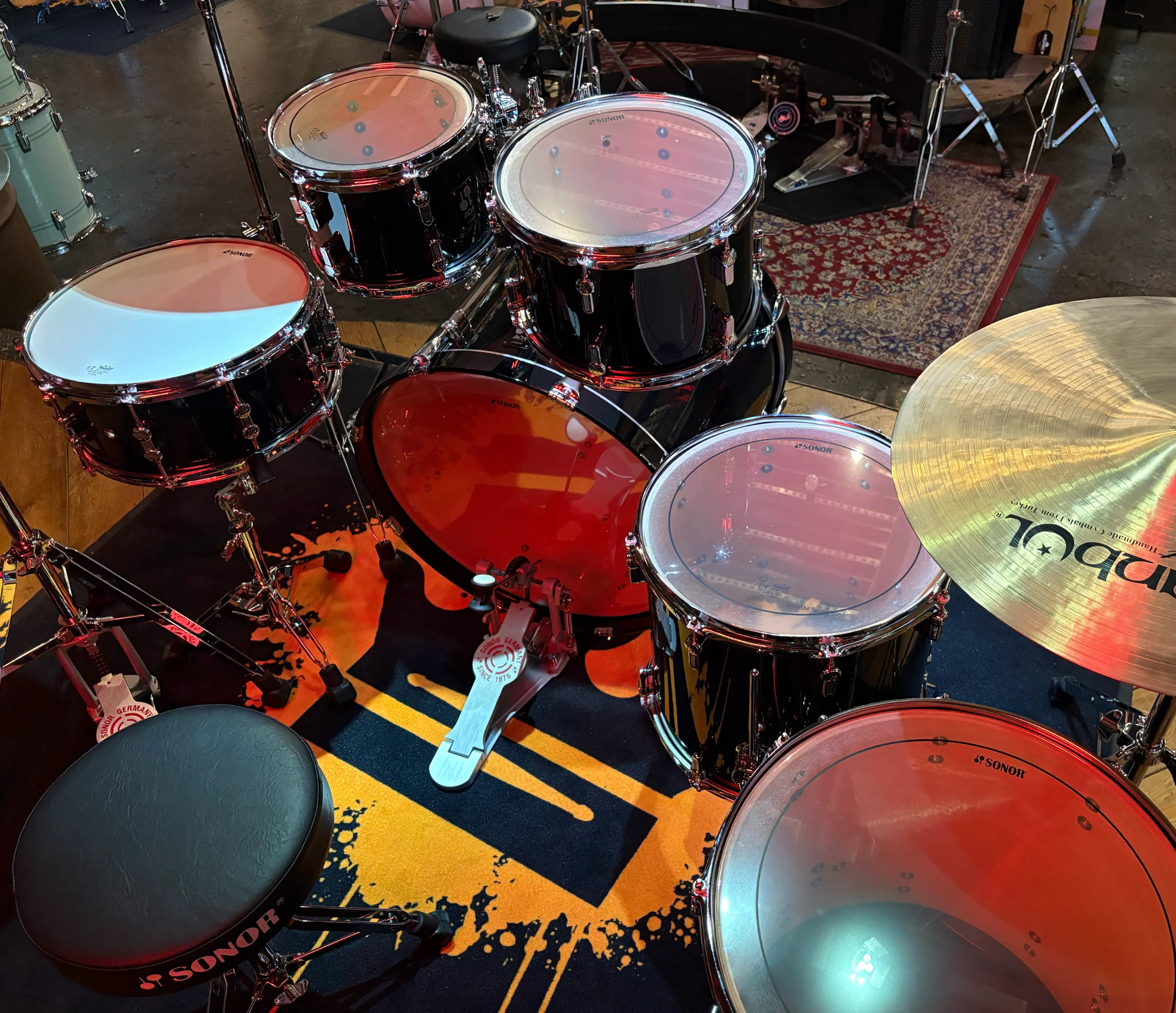 Sonor AQ1 Stage Set 5-Piece Shell Pack in Piano Black - Image 5
