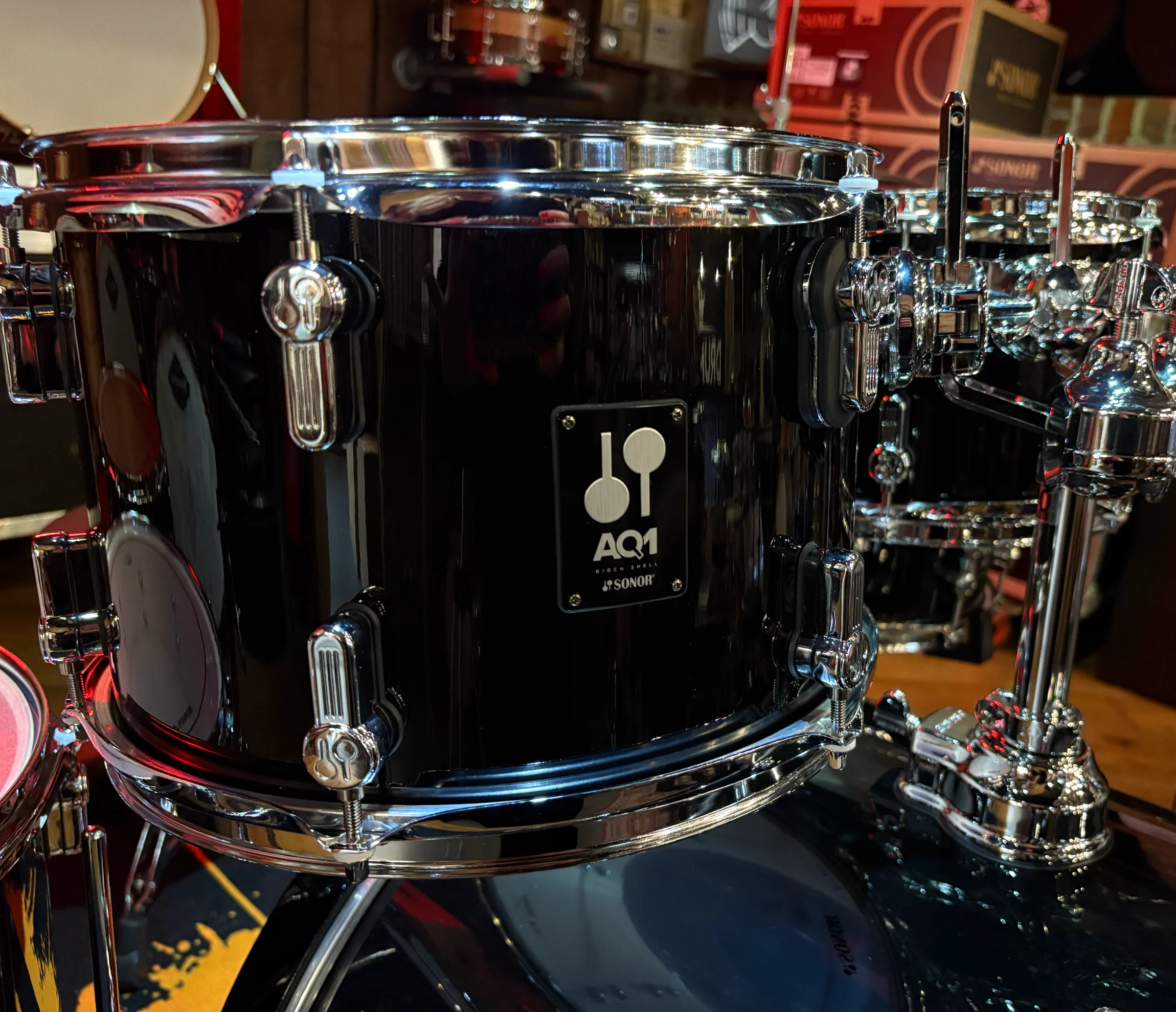 Sonor AQ1 Stage Set 5-Piece Shell Pack in Piano Black - Image 7