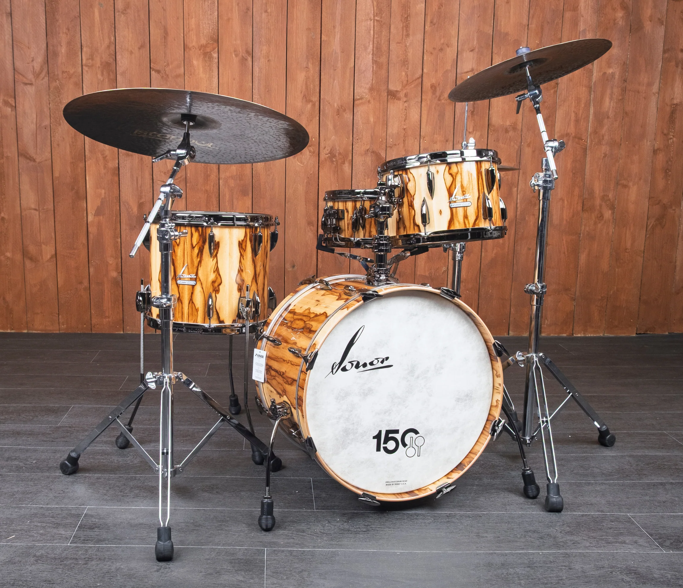 Sonor Craftsman Collection 20" 4-Piece Shell Pack Inc. Snare in Vintage African Marble - Image 11