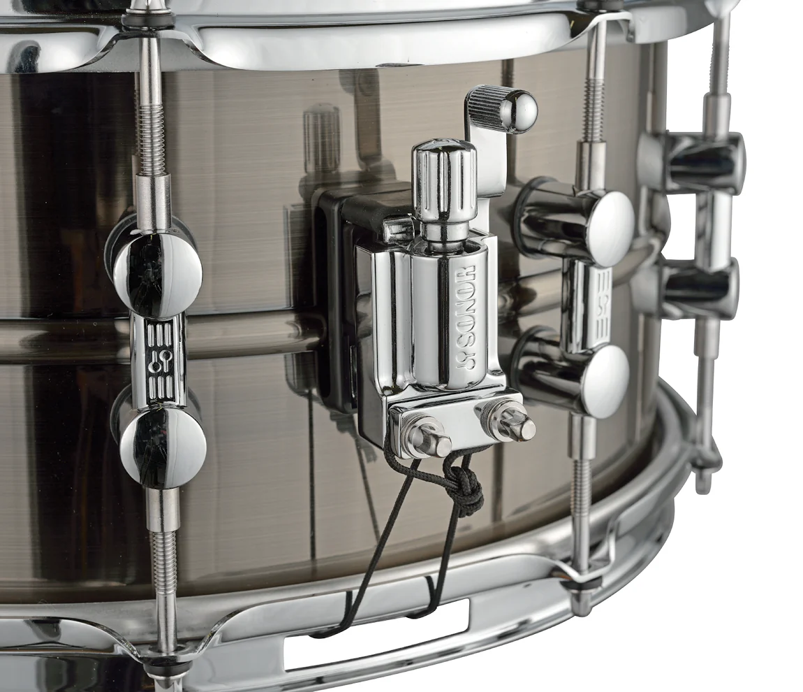 SONOR Kompressor 13" x 7" Brass Snare Drum in Plated Black Nickel - Image 3