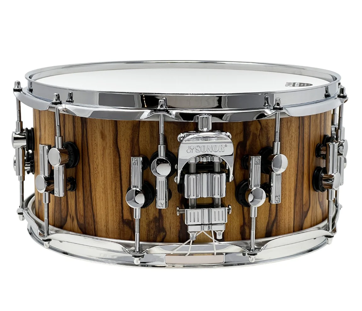 REDUCED - SONOR SQ2 14" x 6.5" Beech African Marble Snare Drum in High Gloss - Image 2
