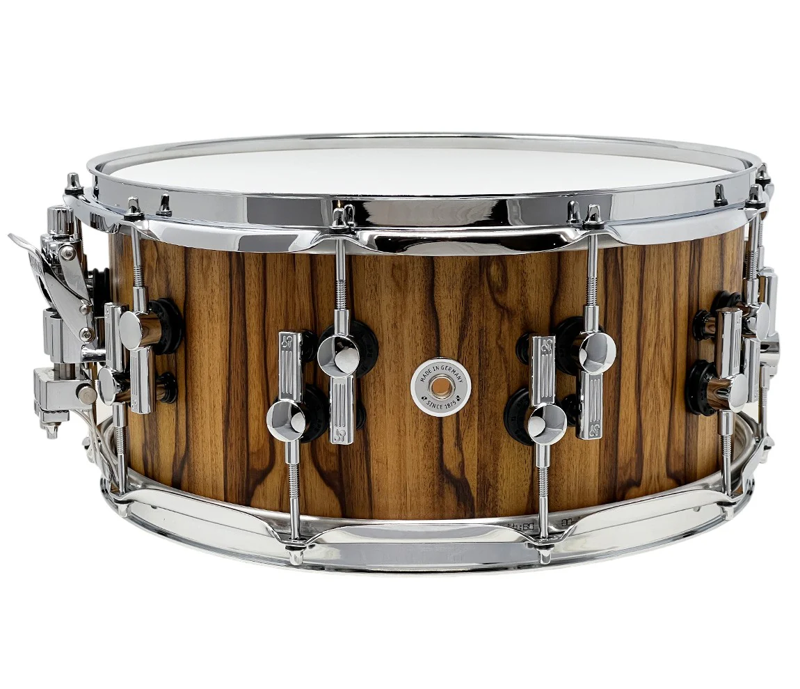 REDUCED - SONOR SQ2 14" x 6.5" Beech African Marble Snare Drum in High Gloss - Image 3
