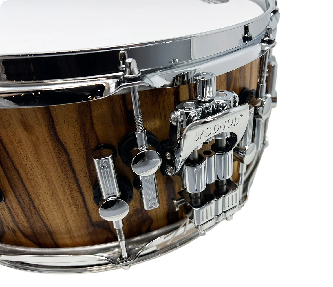 REDUCED - SONOR SQ2 14" x 6.5" Beech African Marble Snare Drum in High Gloss - Image 6