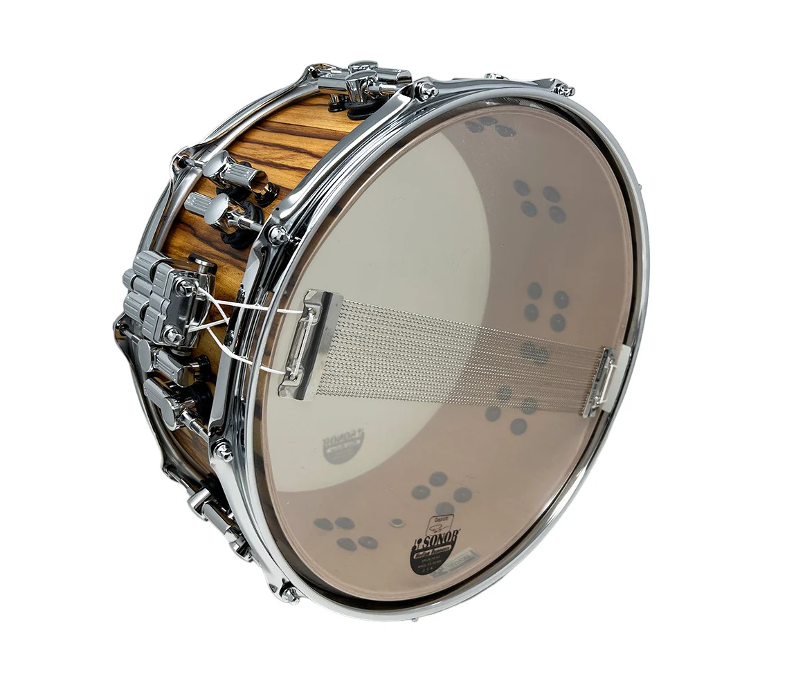 REDUCED - SONOR SQ2 14" x 6.5" Beech African Marble Snare Drum in High Gloss - Image 9