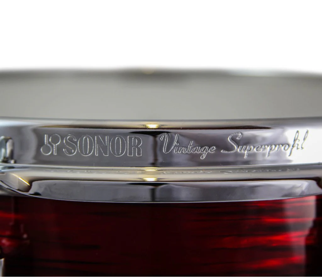 Sonor Vintage Series 14" x 5.75" Snare Drum in Vintage Red Oyster - Image 4