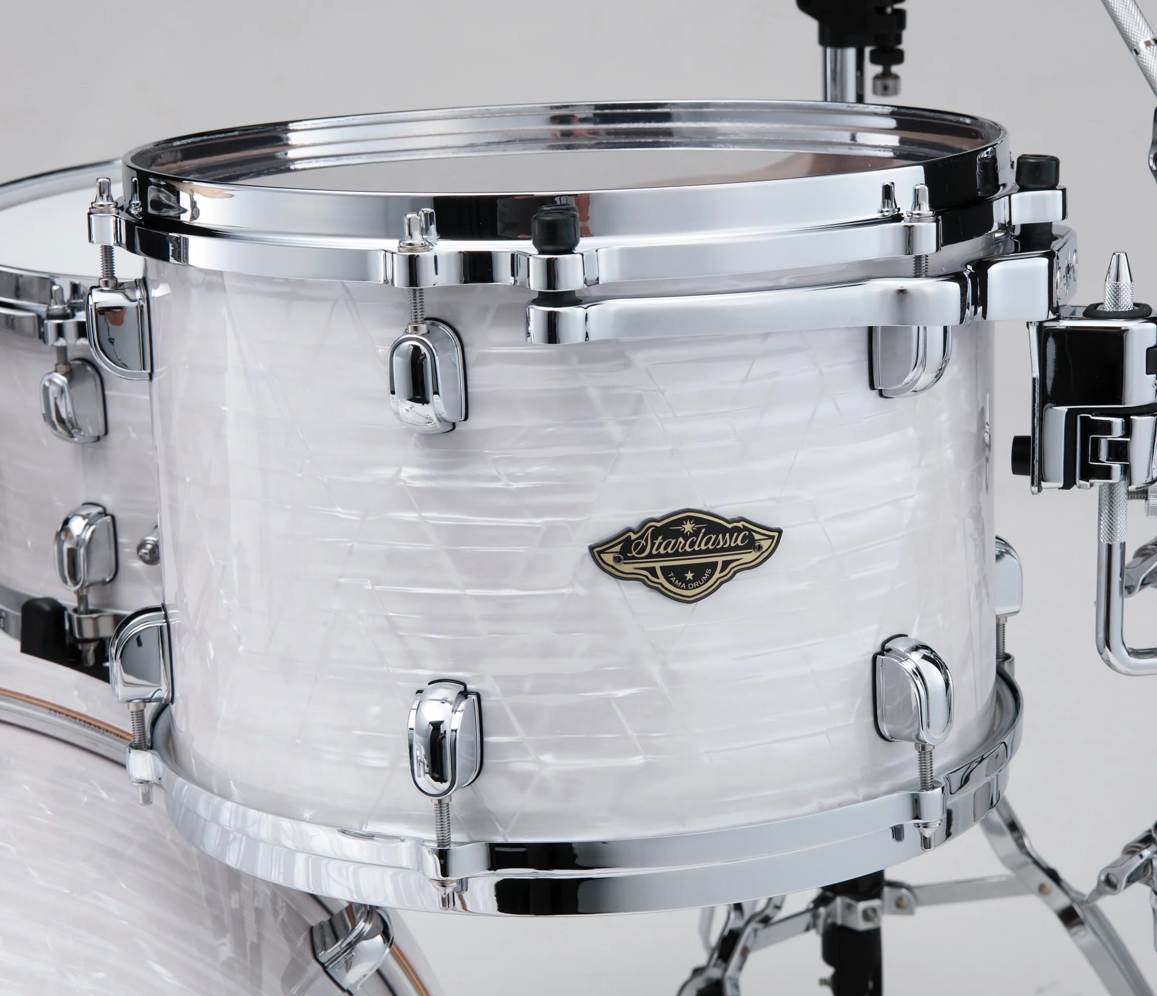 Tama Starclassic Walnut/Birch 24" 3-Piece Shell Pack in White Pearl - Image 7