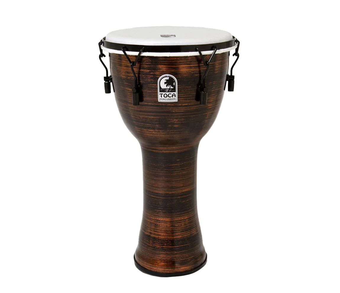 Toca Freestyle II 12" Rope Tuned Djembe in Spun Copper