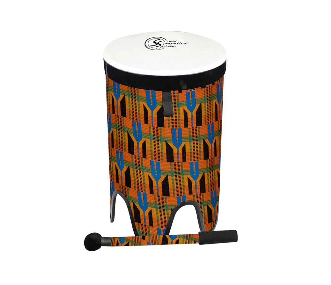 Toca Freestyle II 14" Nesting Tom Tom Drum in Kente Cloth