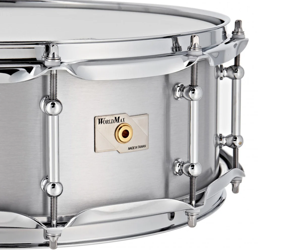 Worldmax 14" x 5" 1.2mm Cast Aluminum Snare Drum - Image 2