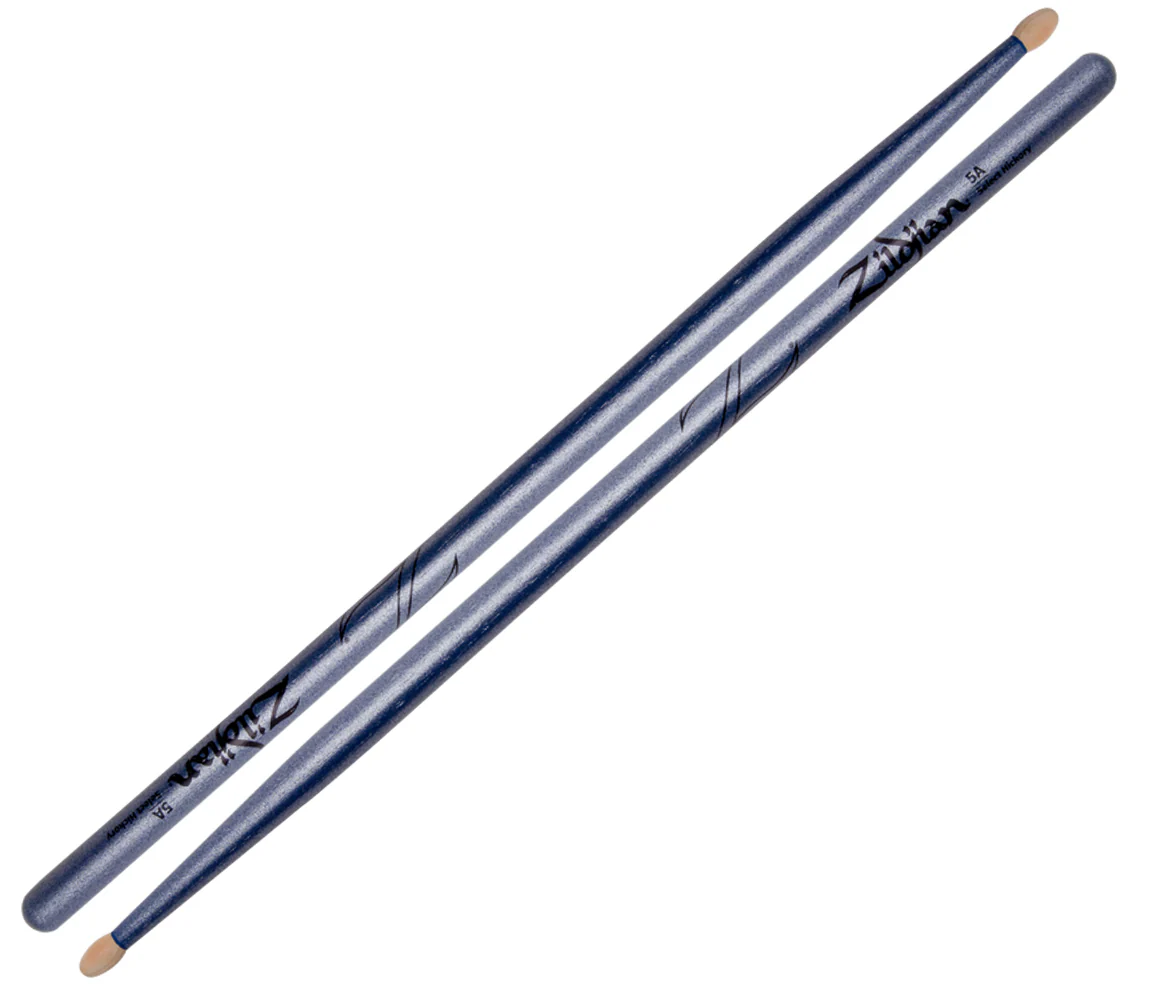 Zildjian 5A Chroma Blue (Metallic Paint) Drum Sticks