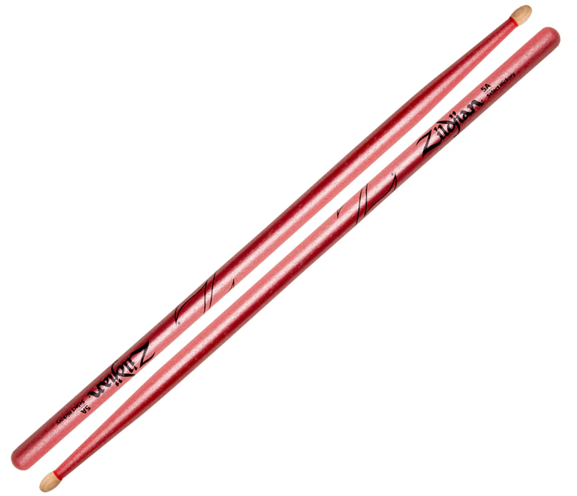 Zildjian 5A Chroma Pink (Metallic Paint) Drum Sticks