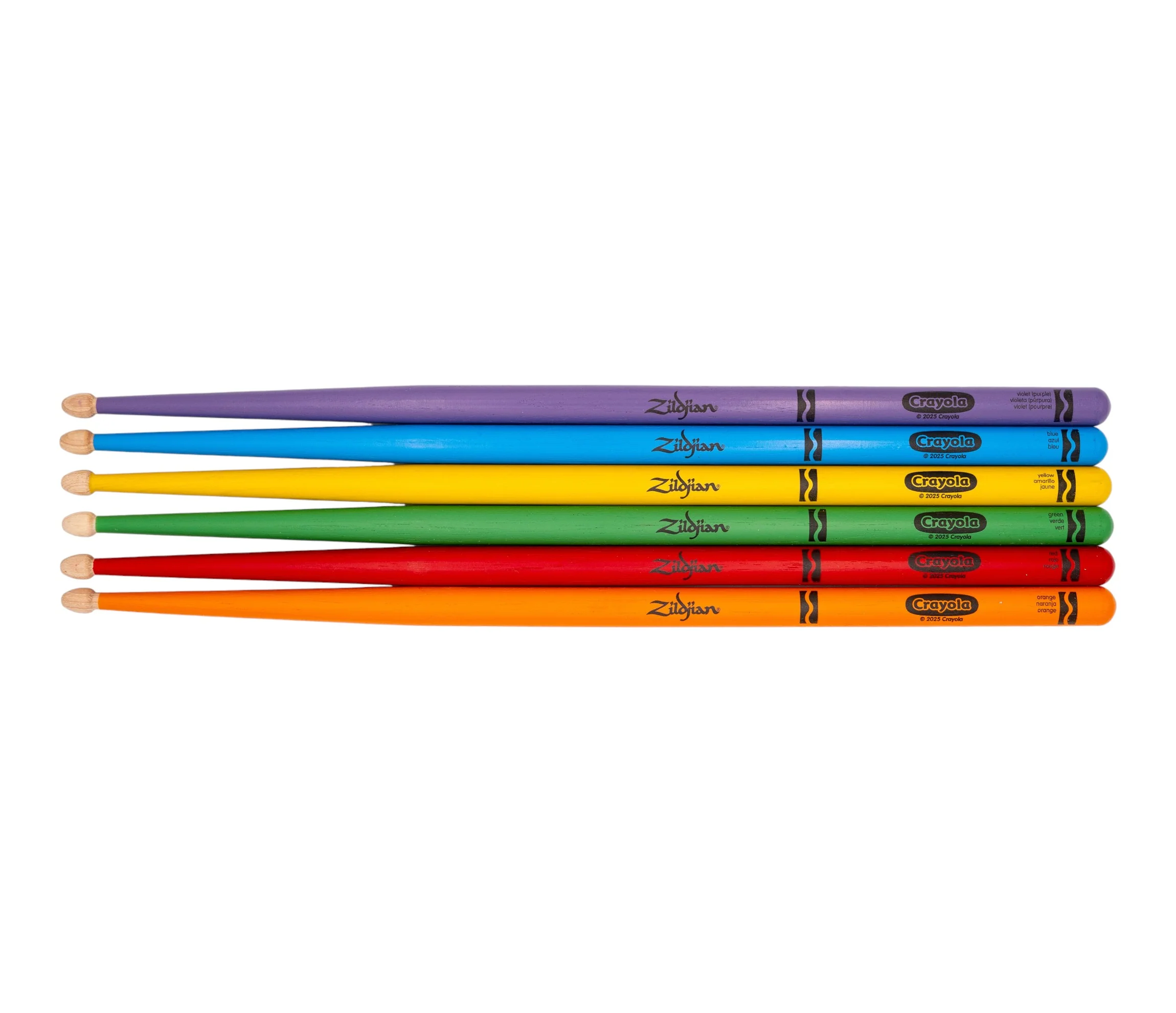 Zildjian x Crayola 6 Multi Colour Drumsticks & Pad - Image 5