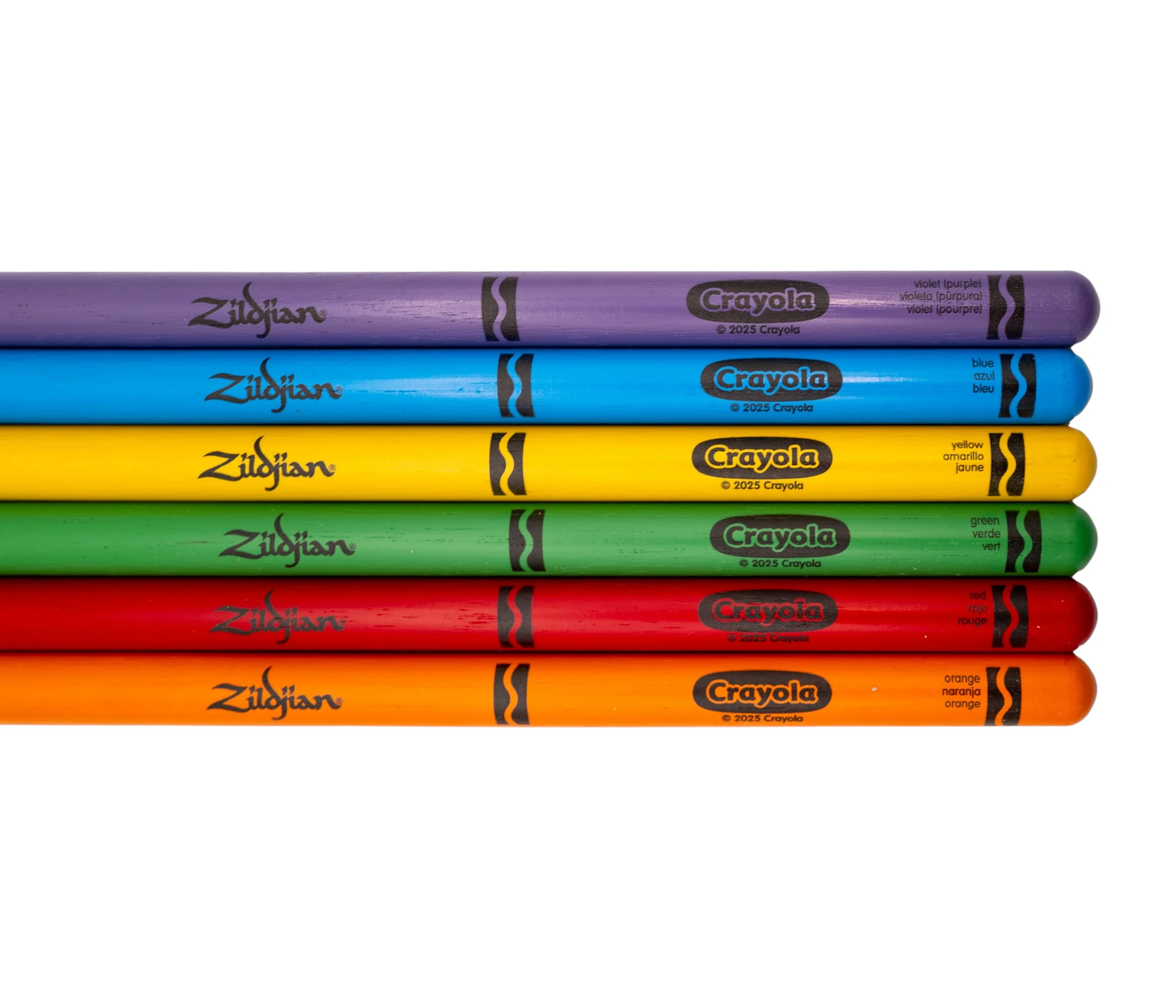Zildjian x Crayola 6 Multi Colour Drumsticks & Pad - Image 8